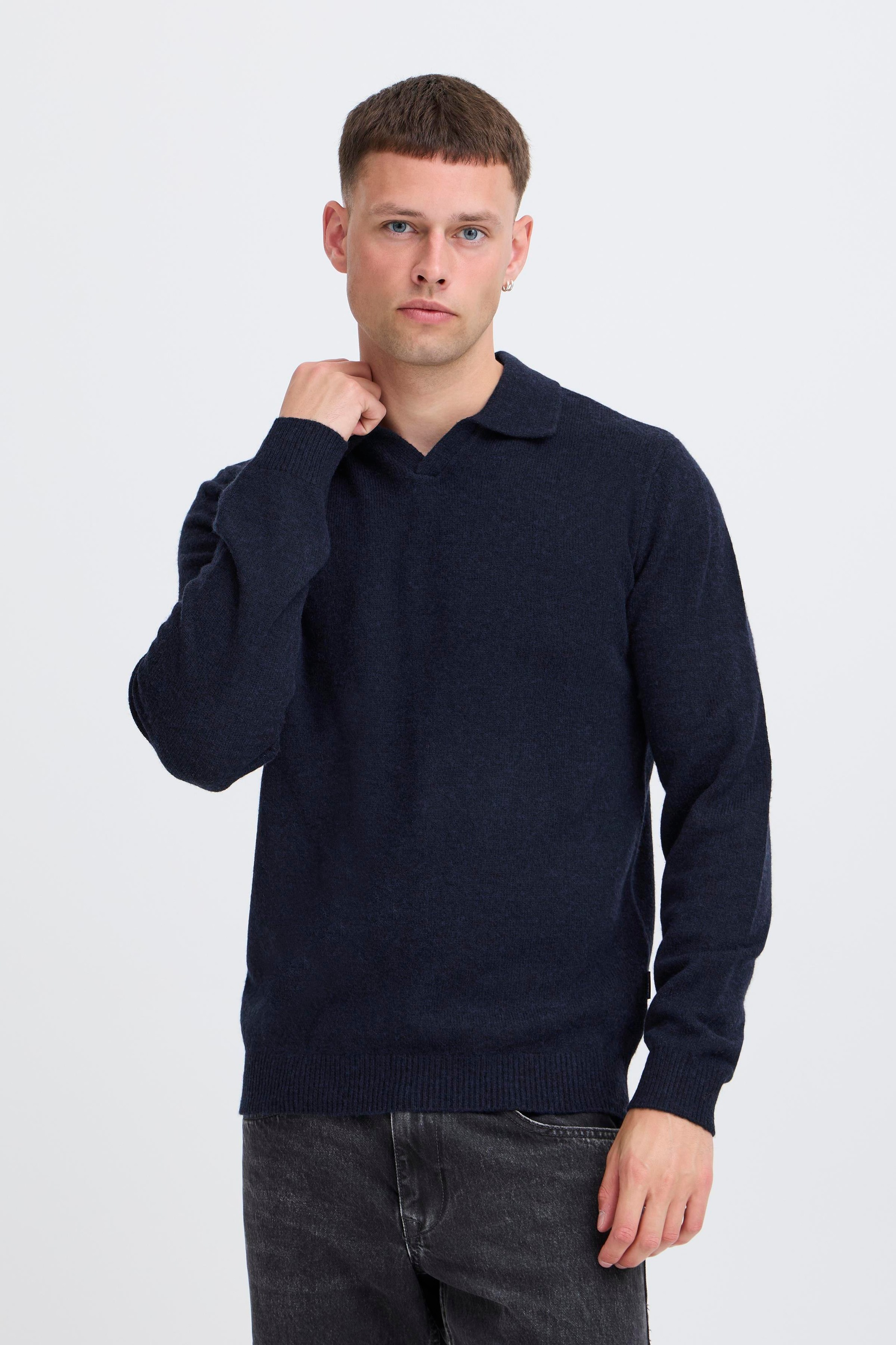 Image of Blend Polokragenpullover "BHBRANKO POLO SPLITN."
