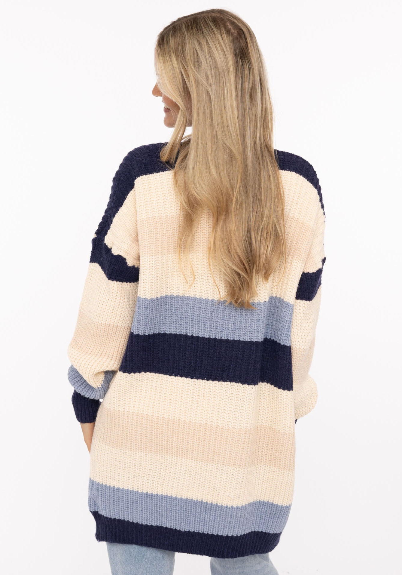 Zwillingsherz Strickjacke »"Streifen"« mit Blockstreifen