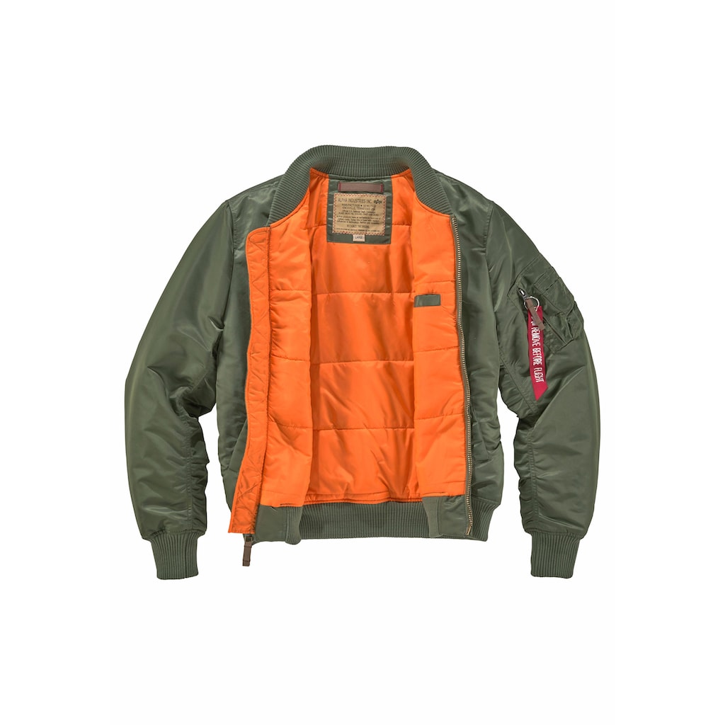 Alpha Industries Bomberjacke »MA-1 VF59 LONG«, ohne Kapuze, gefüttert