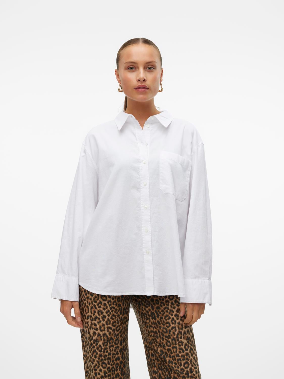 Langarmbluse »VMIDA OXFORD SHIRT WVN GA NOOS«