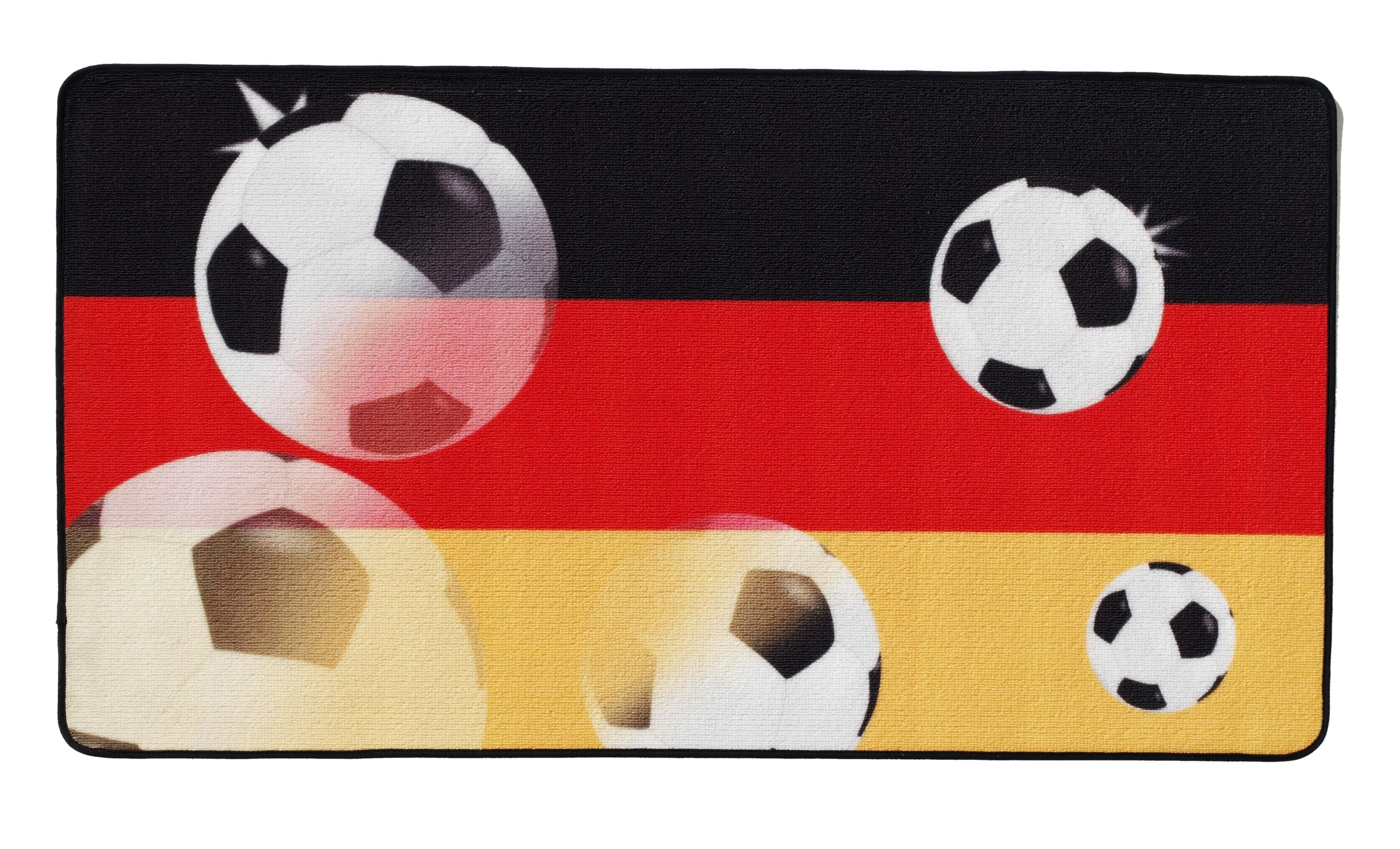 Image of Böing Carpet Kinderteppich »Fussball 3602«, rechteckig, 2 mm Höhe, Fussball, weiche Microfaser bei Ackermann Versand Schweiz