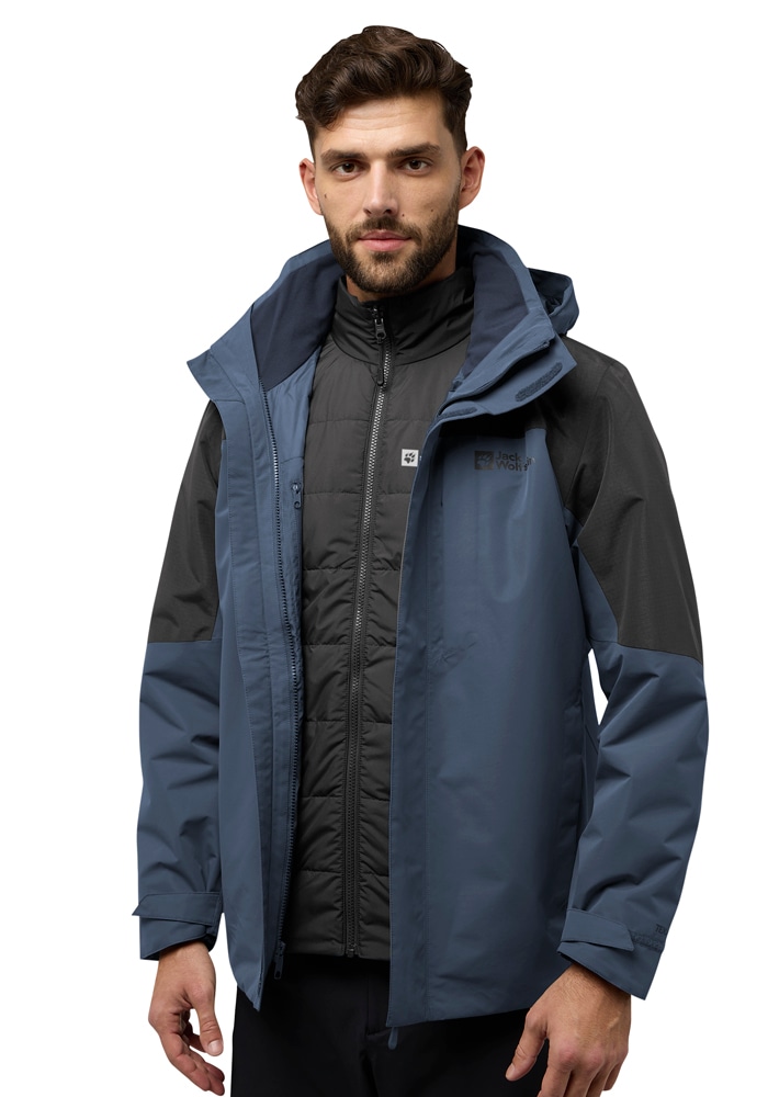 Jack Wolfskin 3-in-1-Funktionsjacke »ROMBERG 3IN1 JKT M«, mit Kapuze