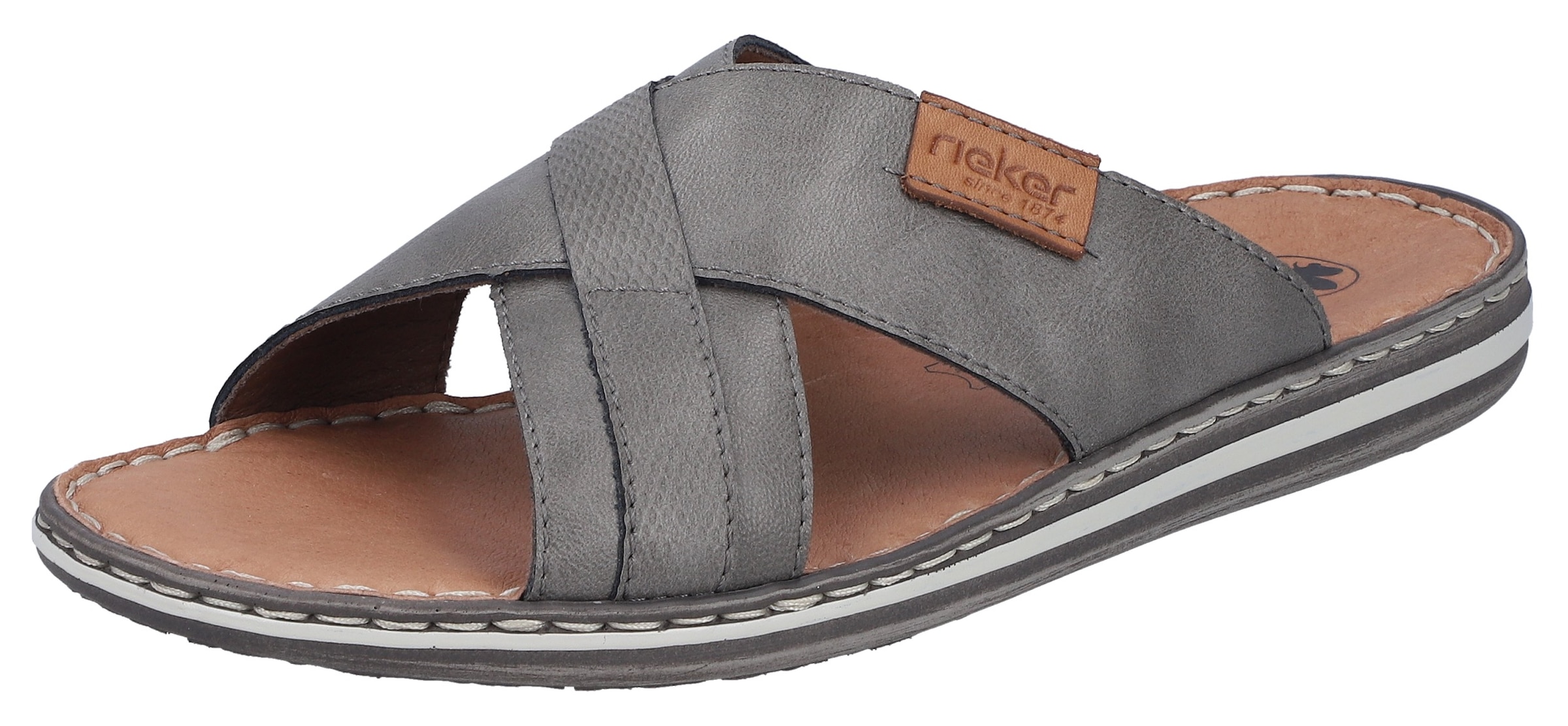 Rieker Pantolette  Sommerschuh, Strandschuh, Schlappen, Hausschuh mit Label