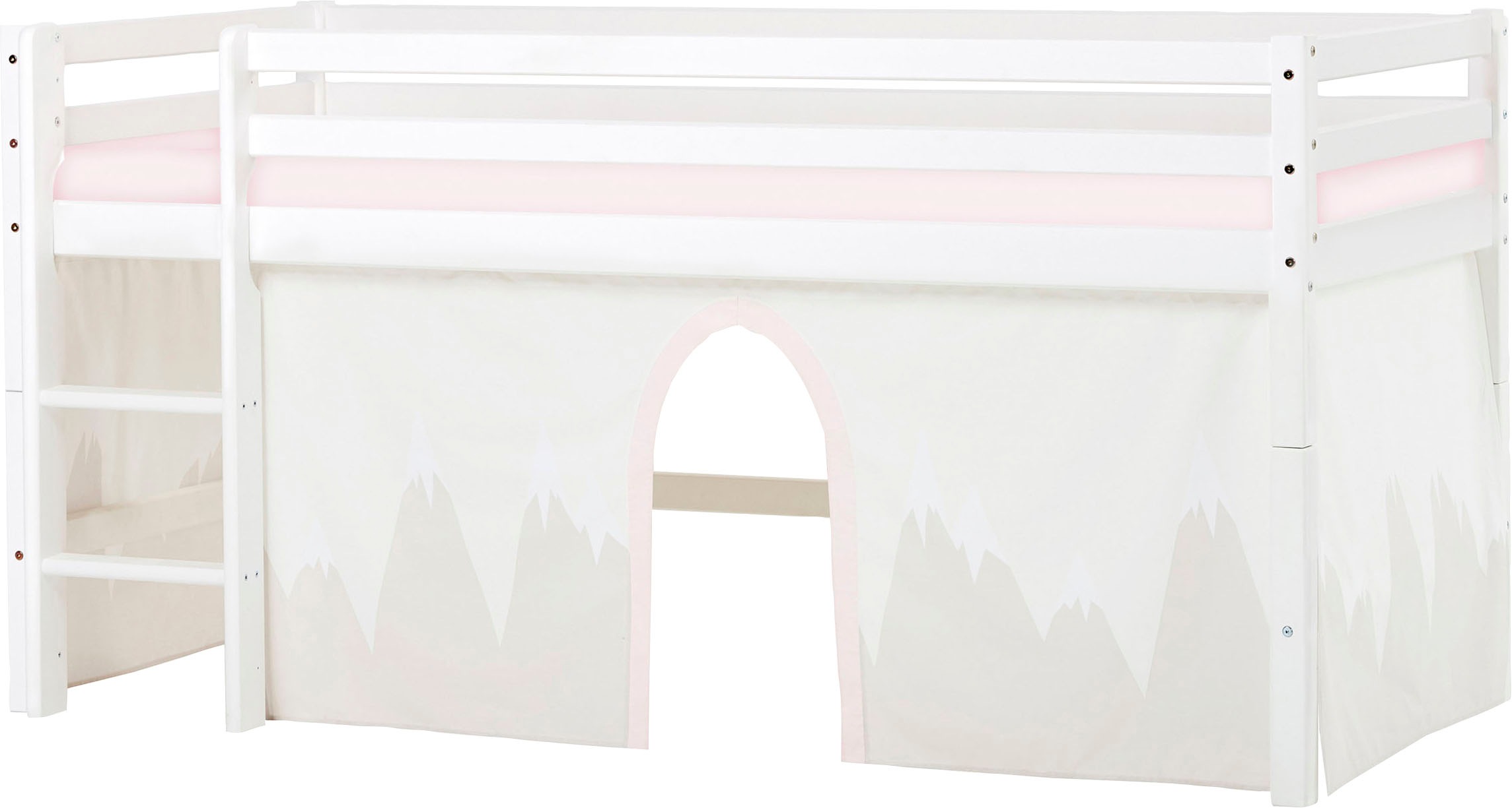 Image of Hoppekids Hochbett »«Winter Wonderland»«, (Set), 90x200, umbaubar mit Vorhang-Set Winter bei Ackermann Versand Schweiz