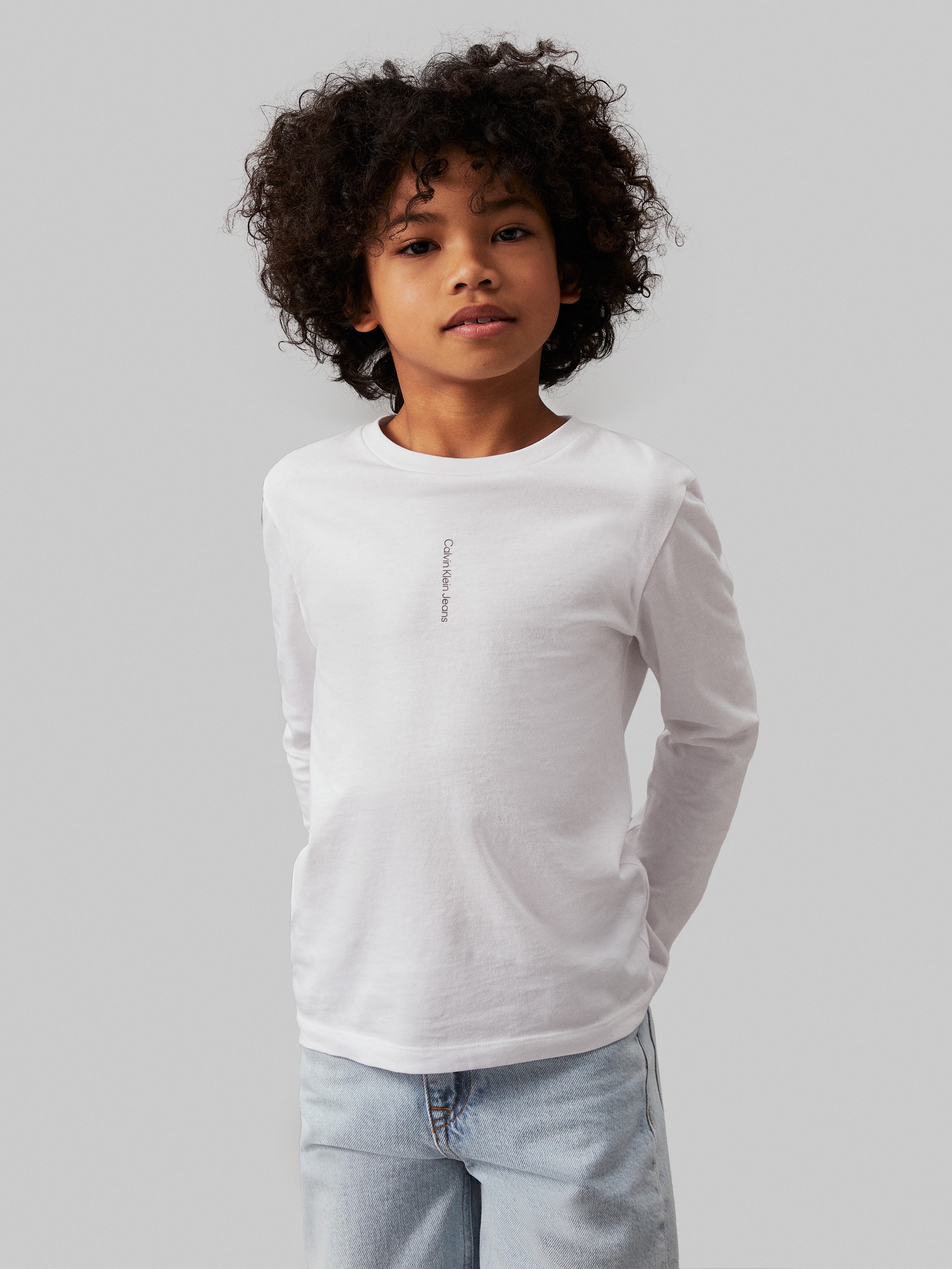Calvin Klein Jeans Langarmshirt »MINIMALISTIC LOGO LS T-SHIRT«, für Kinder bis 16 Jahre