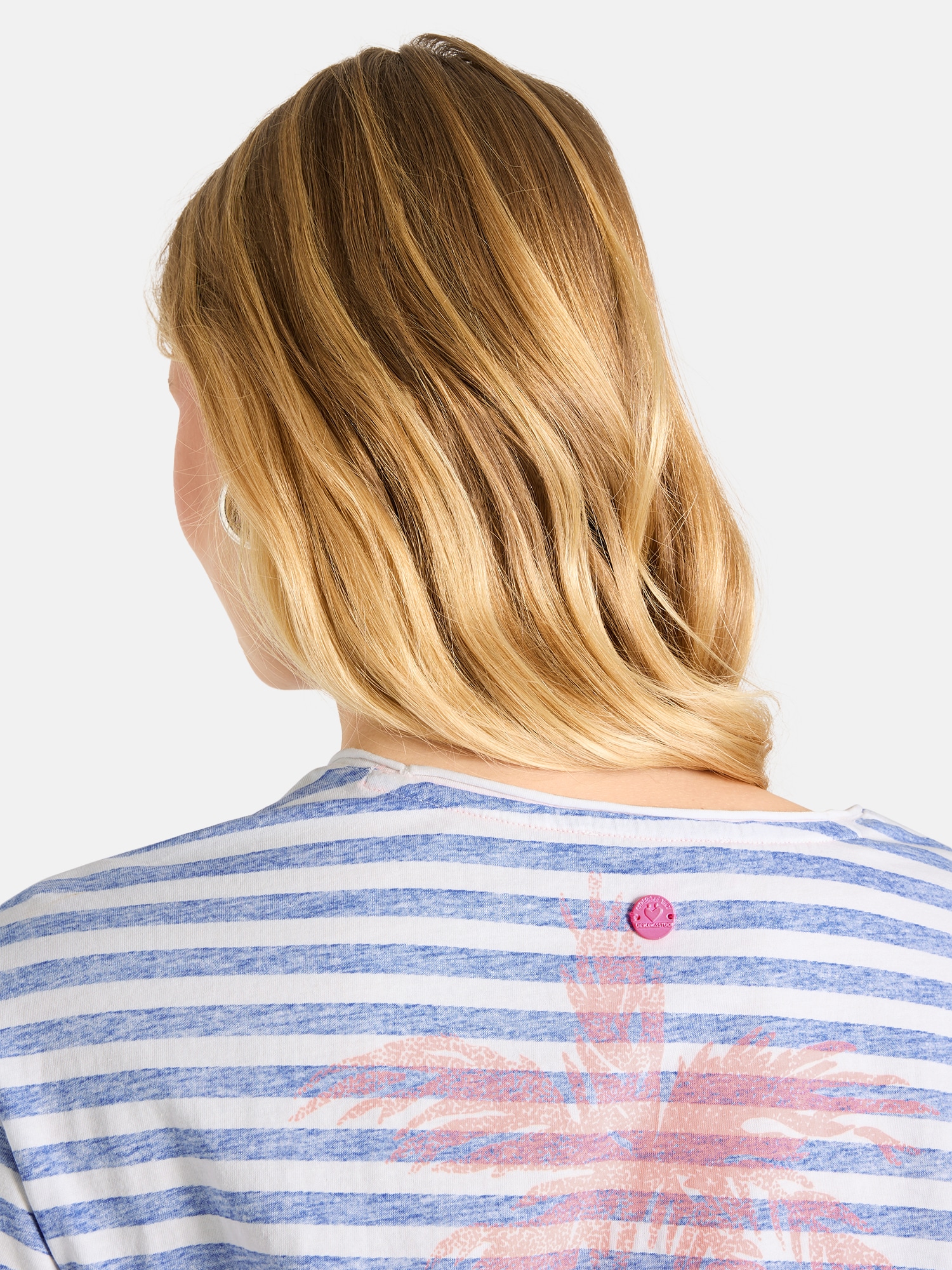Lieblingsstück T-Shirt »DollyL« mit Rückenprint, V-Ausschnitt, gestreift