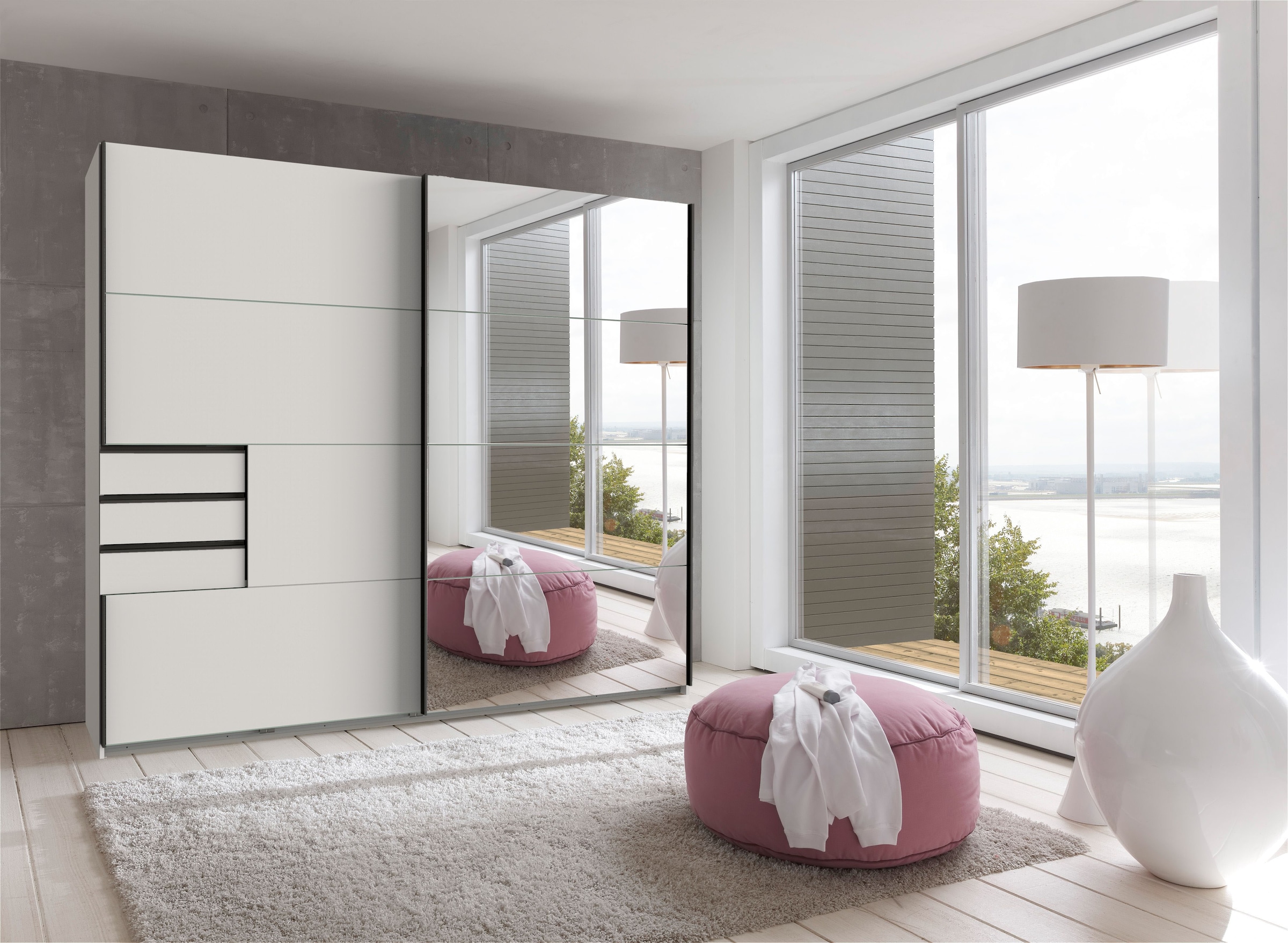 Wimex Schwebetürenschrank »Saigon«, mit Spiegeltür, 2 Türen, 225cm breit