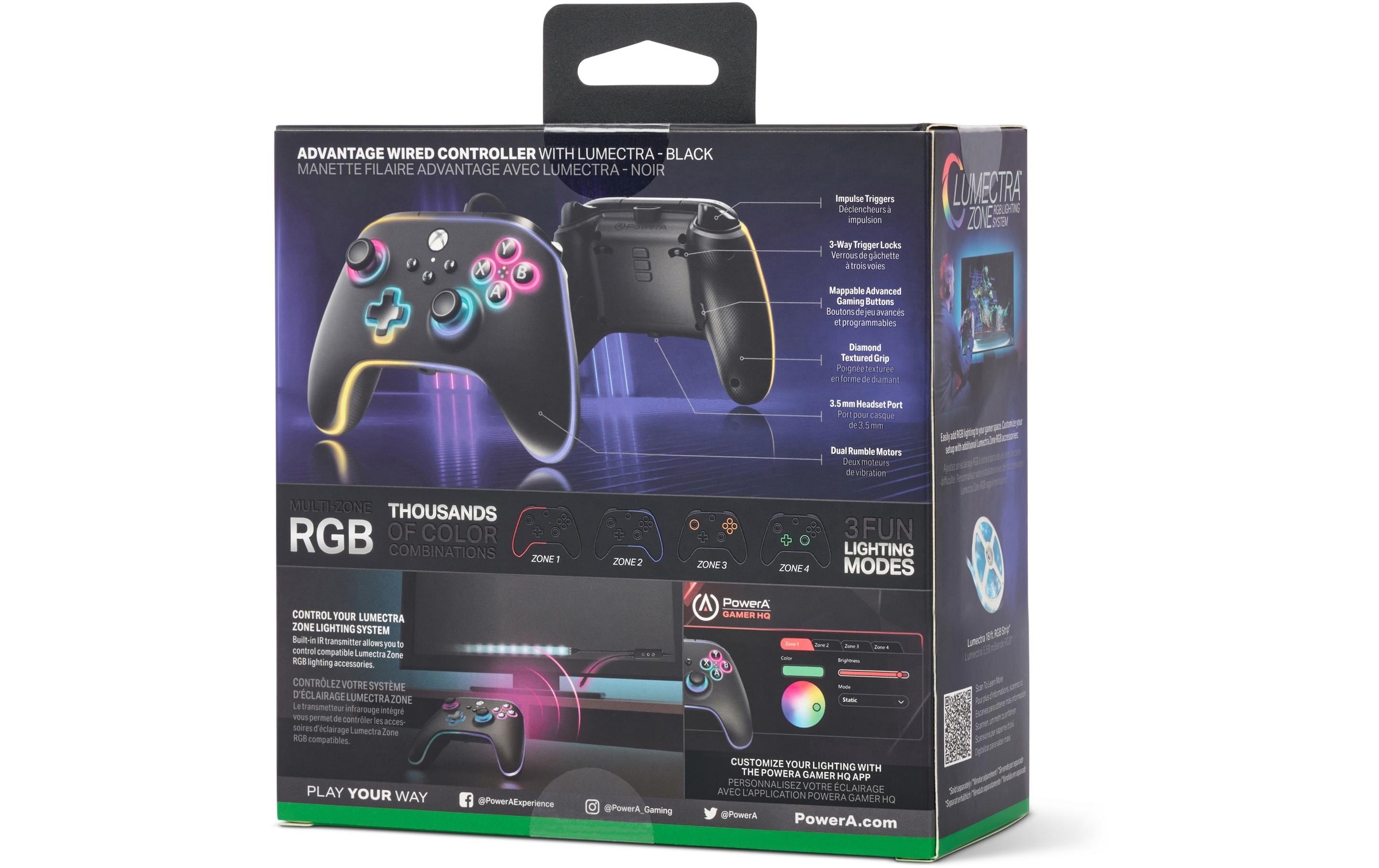 PowerA Controller »Controller Advantage Lumectra Schwarz«