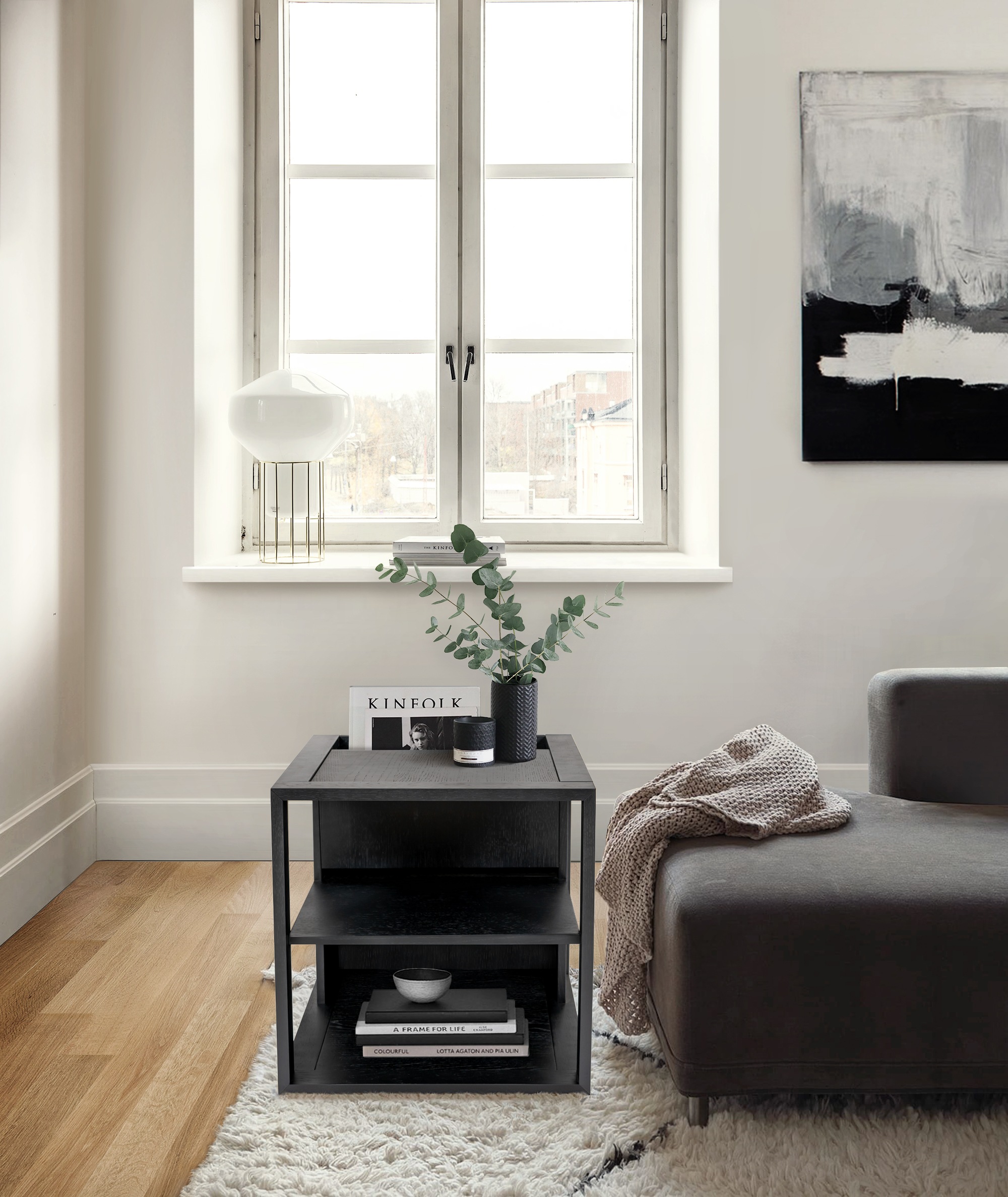 Image of Woodman Couchtisch "Cube" Holzfurnier aus Eiche, FSC-zertifiziert