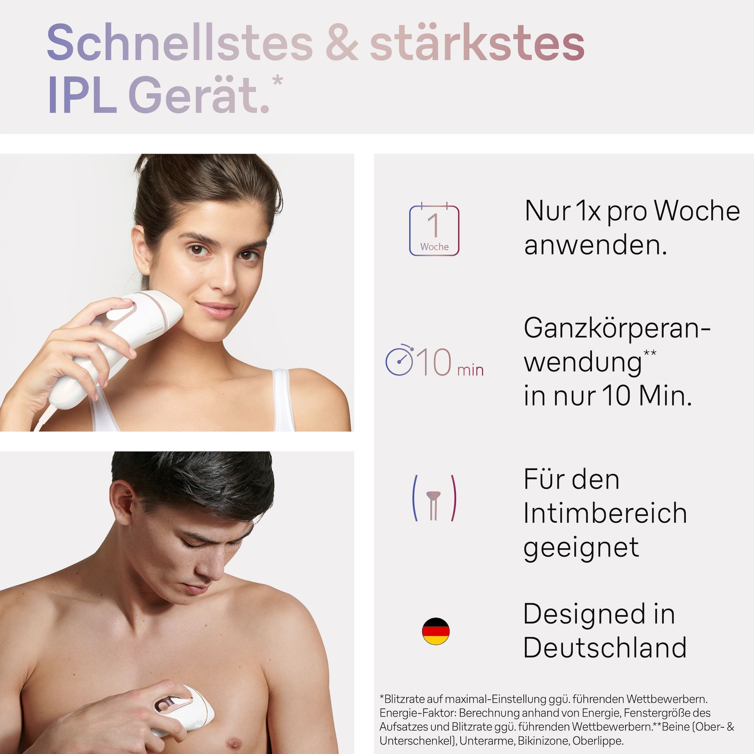 Braun IPL-Haarentferner »Smart Skin i·expert PL7387«, 4 Aufsätze für Gesicht & Körper, Venus Rasierer & Aufbewahrungsbox