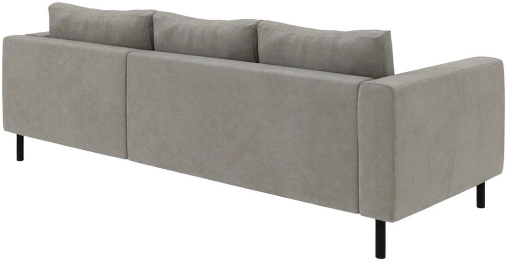 TRENDMANUFAKTUR Canapé d'angle »Amazing II, wahlw. mit Schlaffunktion & Bettkasten, Fuss schwarz« recamière montable des deux côtés, forme en L, en velours côtelé ou structuré, L: 232 cm