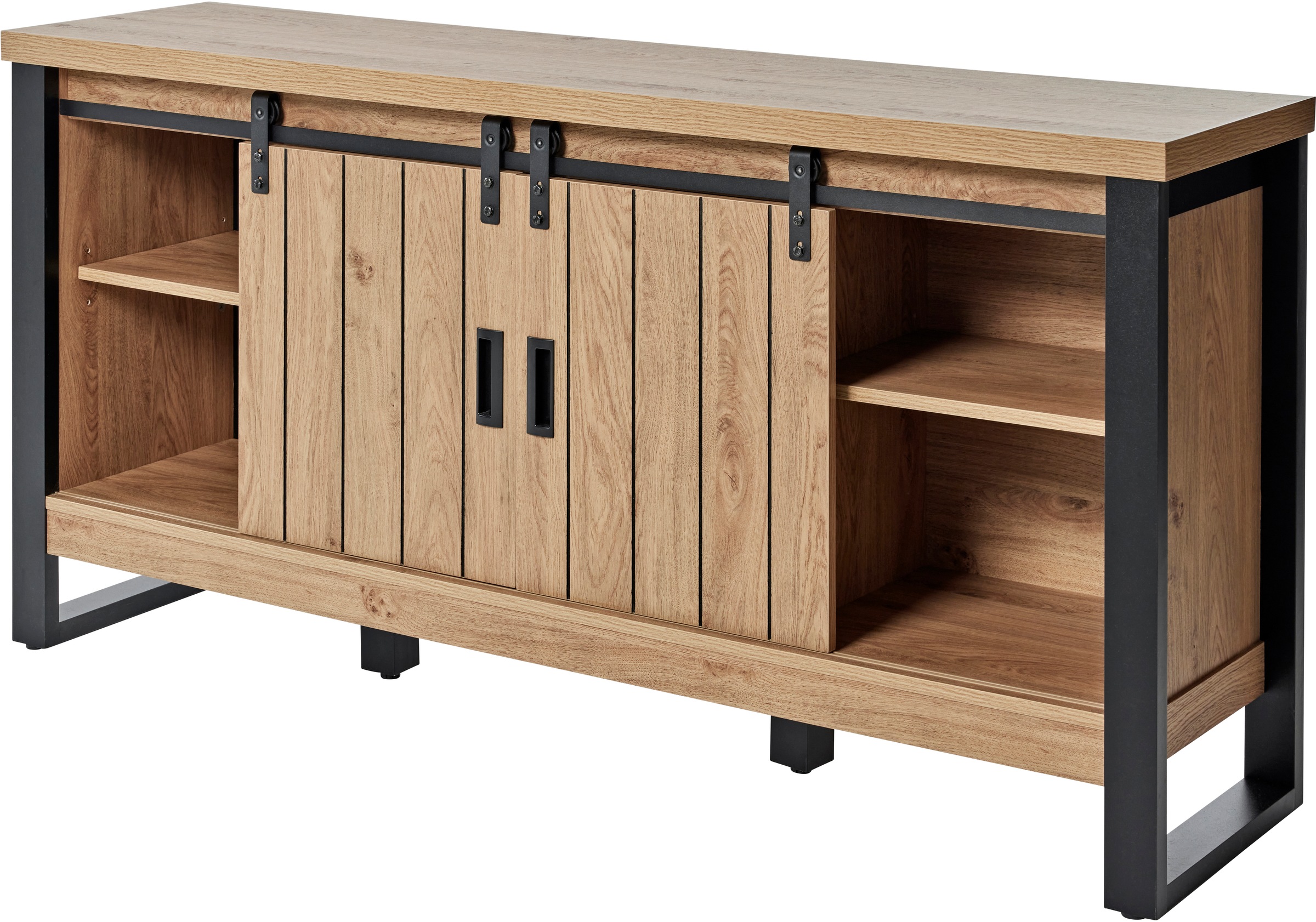 Jahnke Sideboard »SLIDE SBS 150« 1 Stk. tlg. Sideboard mit 2 Schiebetüren, Metallgestell, Breite ca. 150cm