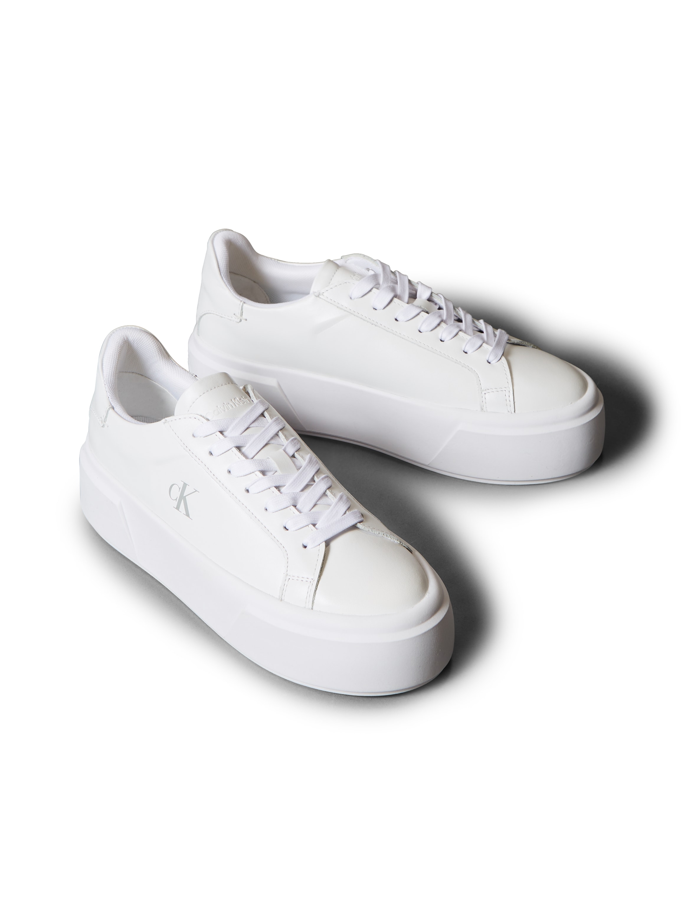 Image of Calvin Klein Jeans Plateausneaker "FLATFORM LACE UP LTH MG" Schnürschuh, Halbschuh, Freizeitschuh mit CK-Logo