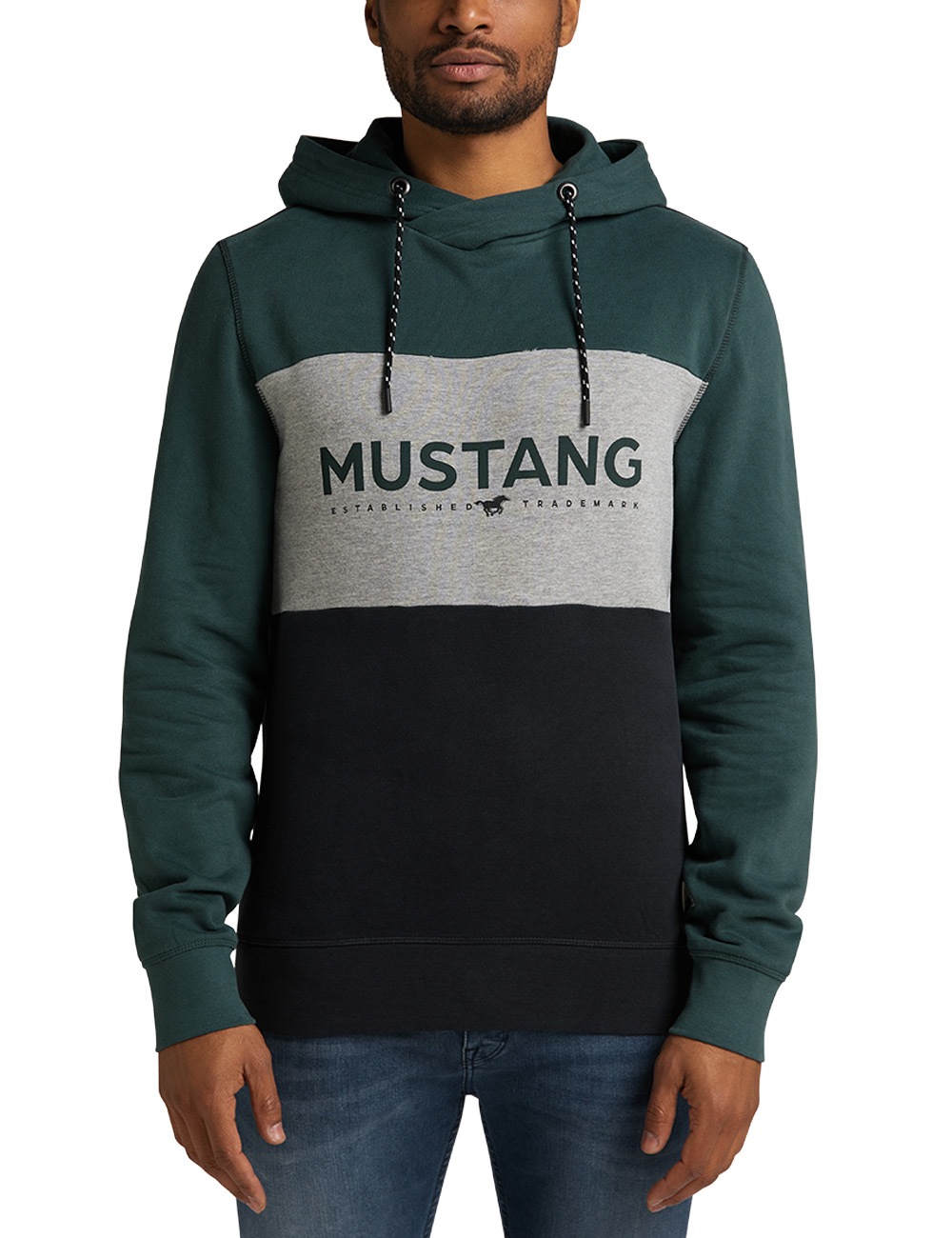 Image of MUSTANG Kapuzensweatshirt »Bennet colour block« bei Ackermann Versand Schweiz