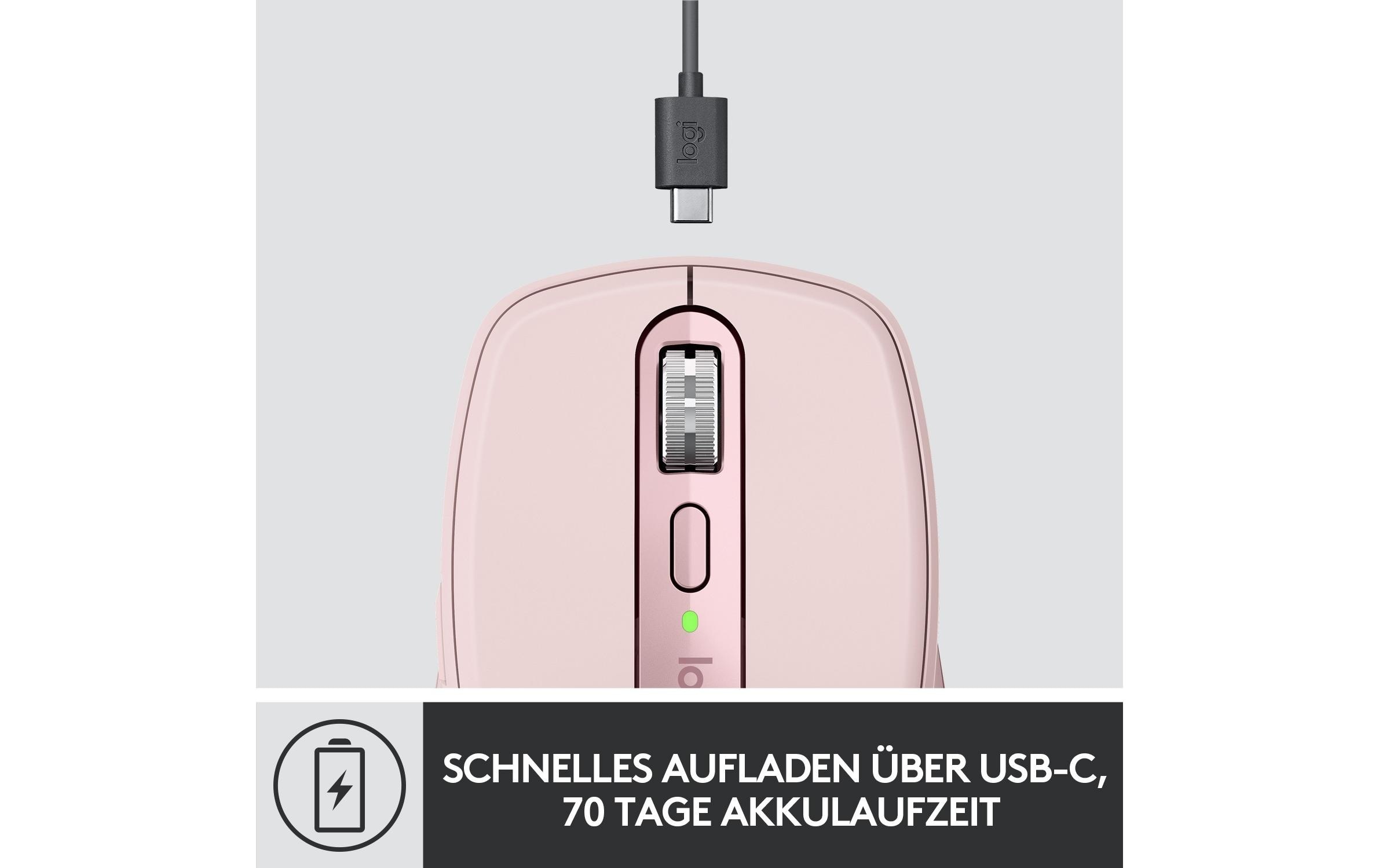 Logitech Maus »Maus MX Anywhere 3 Rose«, kabellos