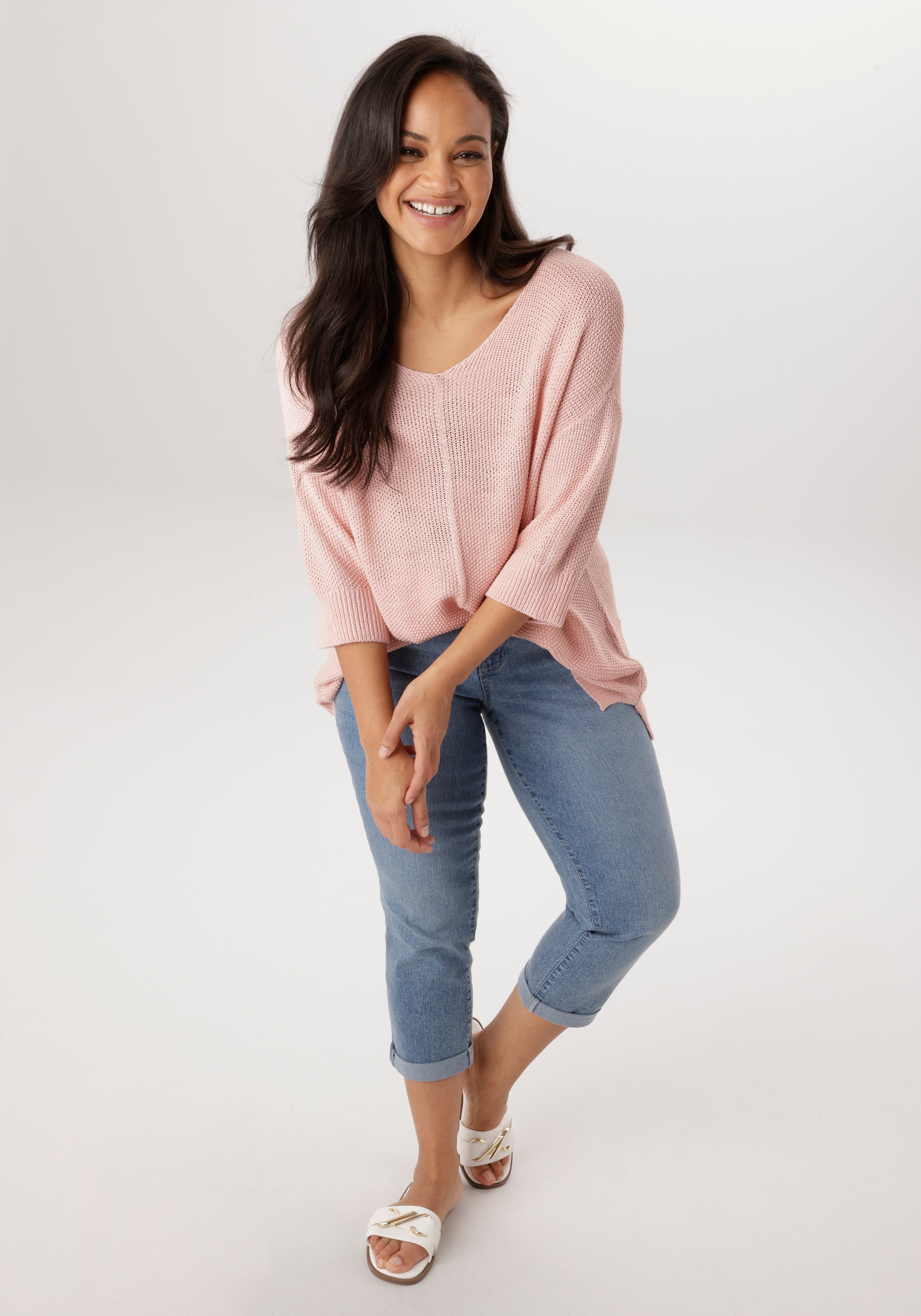 Aniston PLUS Strickpullover mit tollem Strickmuster - NEUE KOLLEKTION