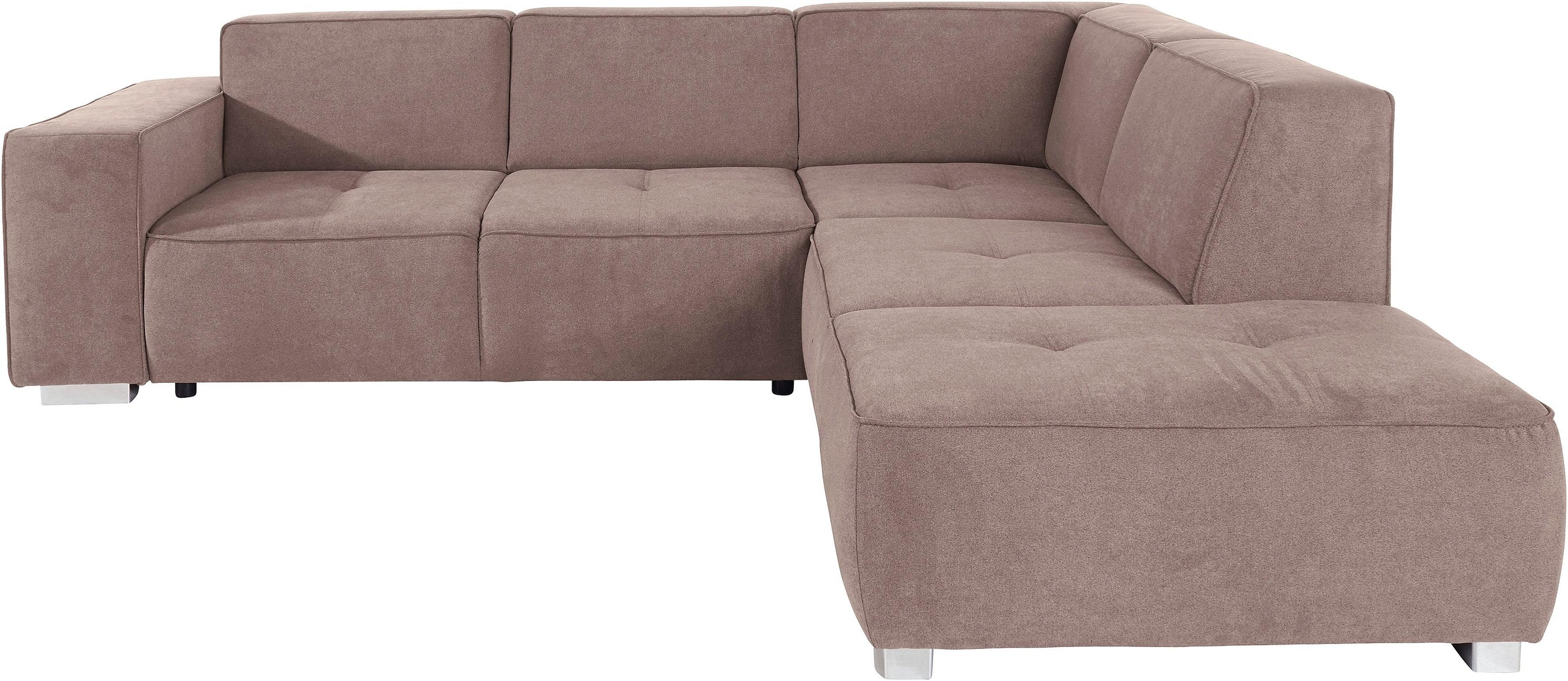 INOSIGN Ecksofa »Sapporo L-Form«, wahlweise Bettfunktion oder Sitztiefenverstellung, Federkern