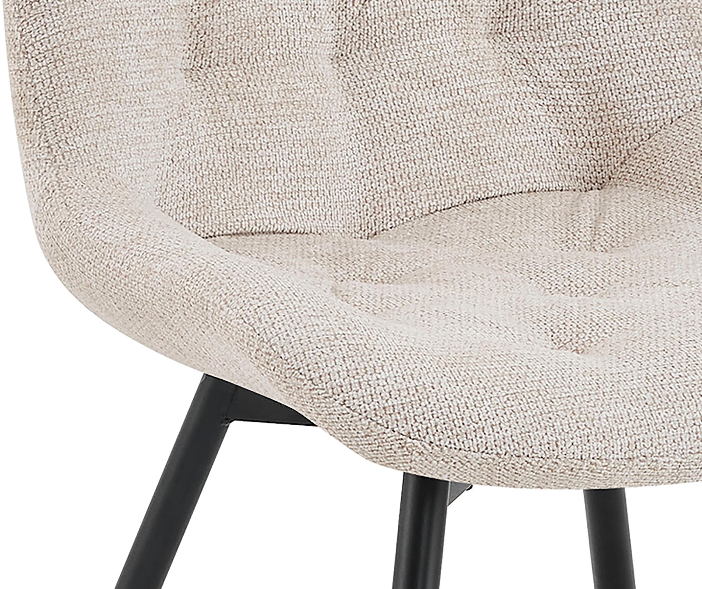 byLIVING Esszimmerstuhl »Aragon« (Set) 2 Stk.360 Grad drehbarer Stuhl, hochwertiger Webstoffbezug mit Steppung