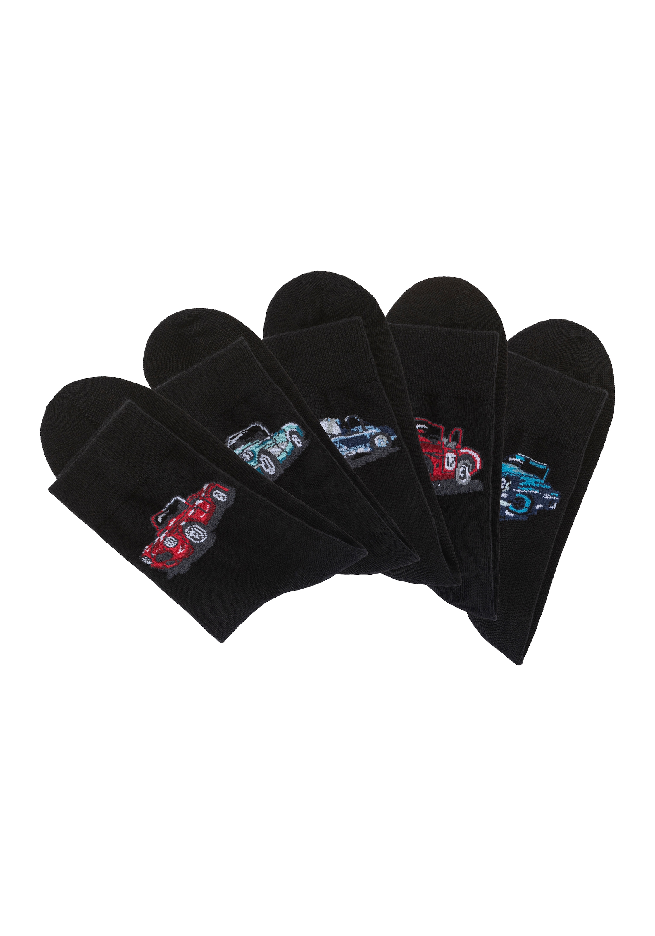 H.I.S Chaussettes de loisirs Packung, 5 Couple tlg. mit eingestrickten Motiven