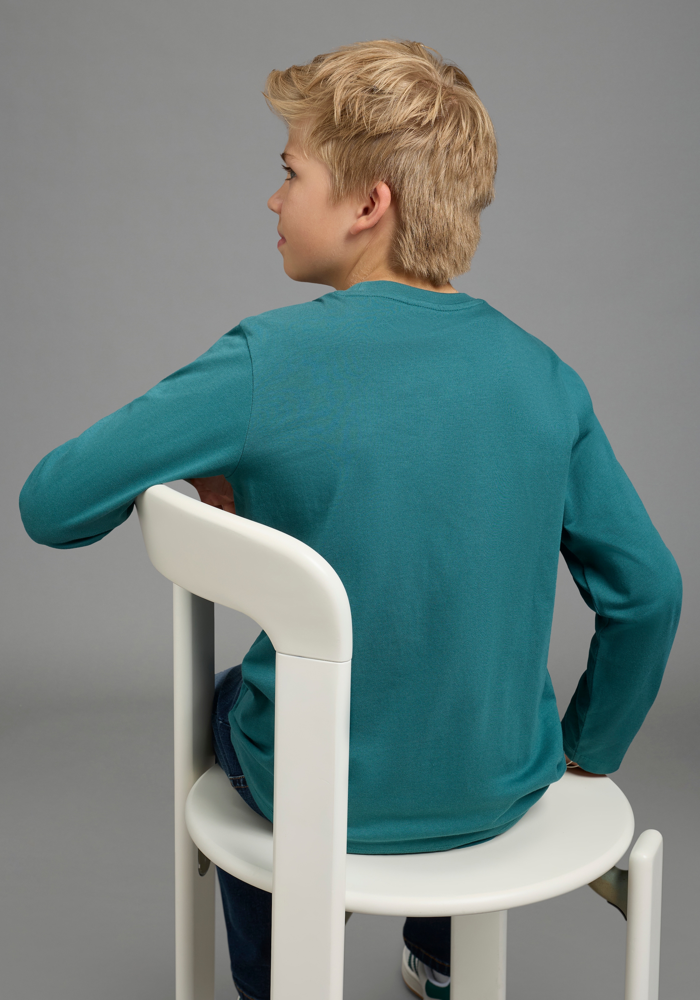 KIDSWORLD T-shirt à manches longues »BIKER« , imprimé décontracté pour garçons