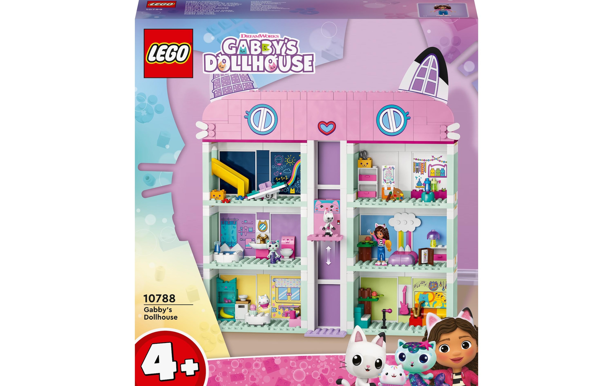 LEGO® Spielbausteine »Dollhouse Gabbys Puppe«, (498 St.)
