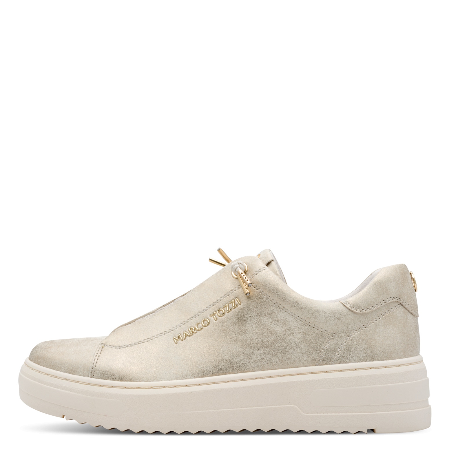 MARCO TOZZI Baskets slip-on  chaussure de loisirs, chaussure basse, chaussure à lacets avec inscription logo latérale