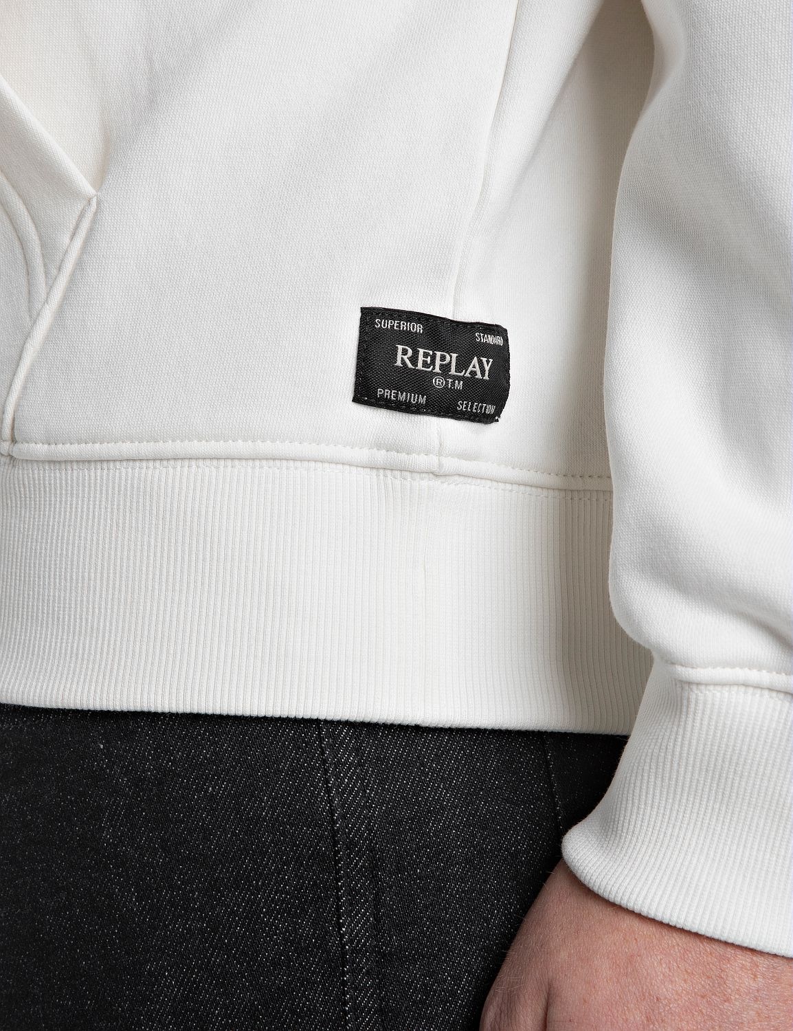 Replay Kapuzensweatshirt , mit grossem Markenprint vorn
