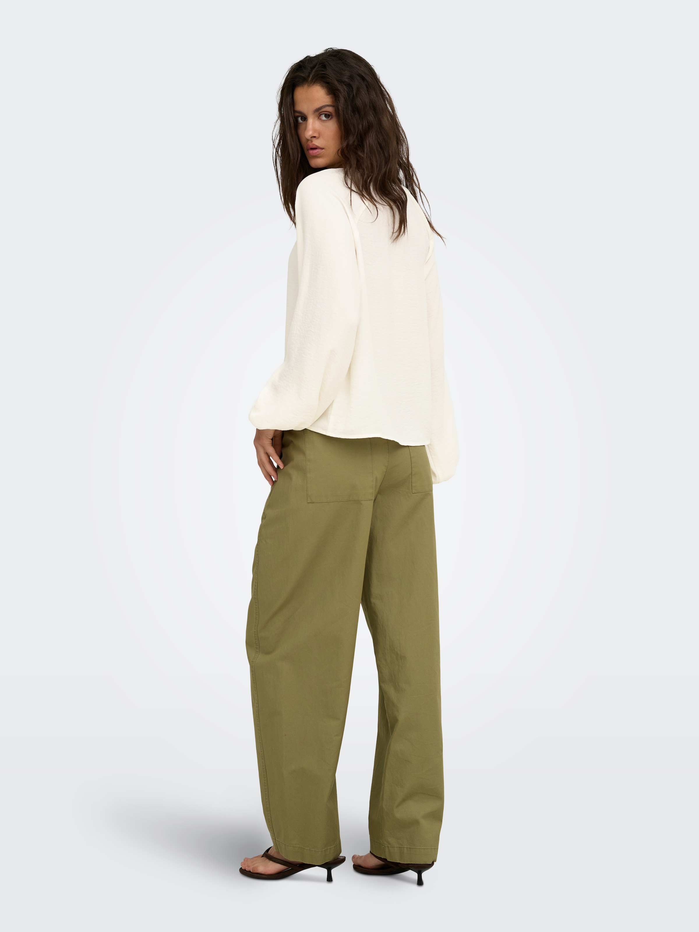 JDY Langarmbluse »JDYDIVYA LIFE L/S O-NECK SHIRT WVN« Polyester