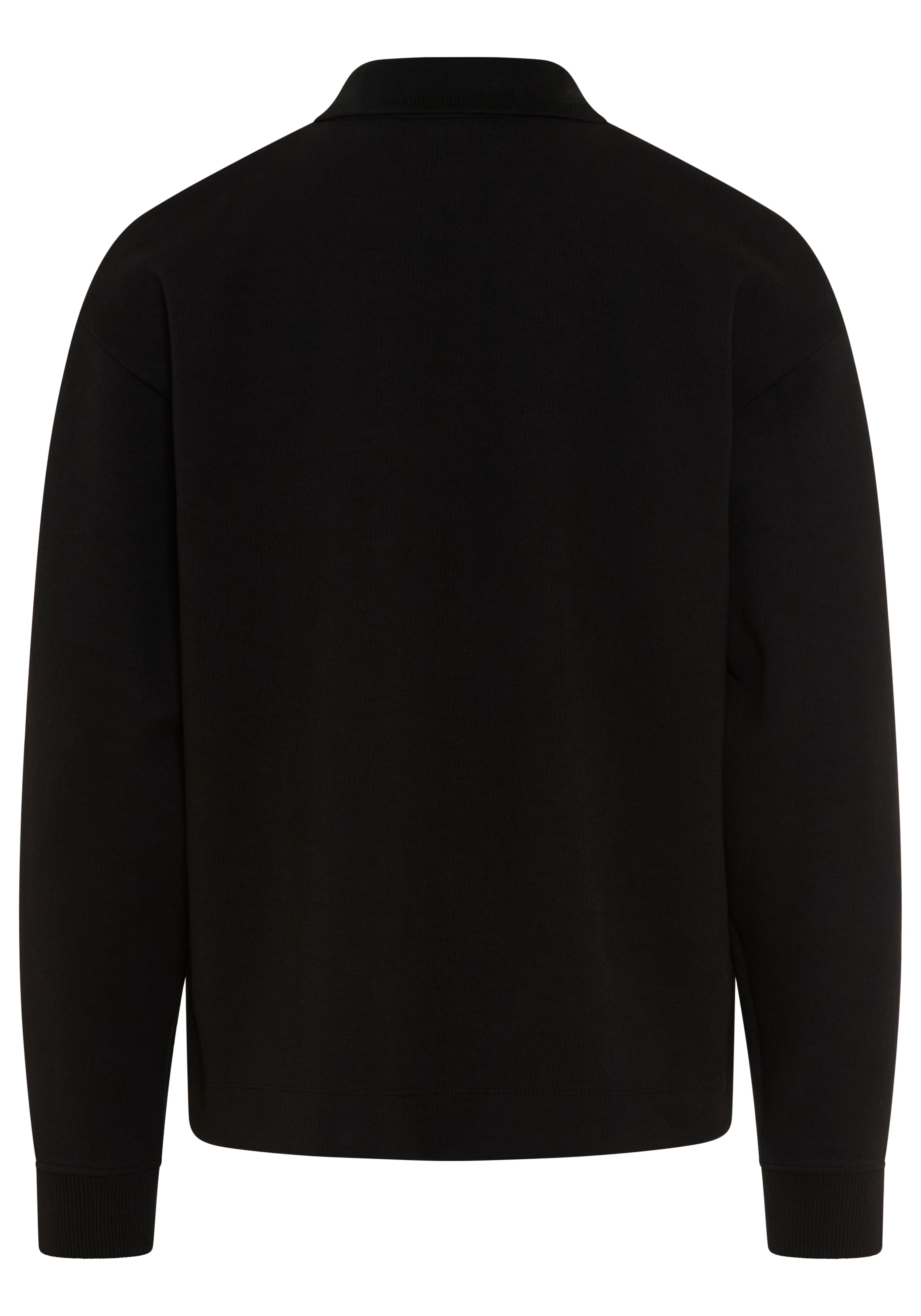 HUGO Sweat-shirt »Dabins«, Col polo avec bouton-pression, coupe oversize,
