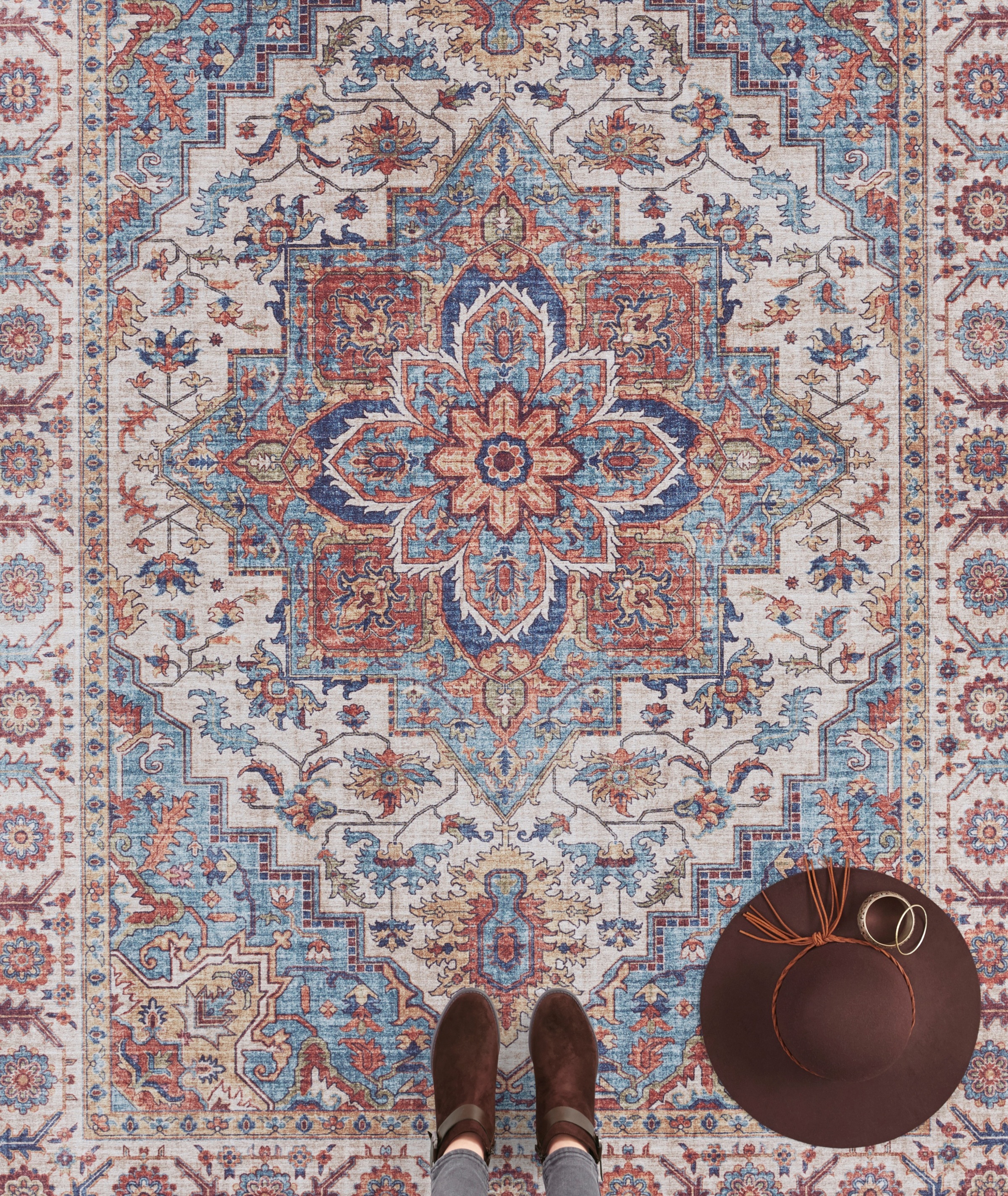 HANSE Home Teppich »Anthea«, rechteckig, 5 mm Höhe, Orientalisch, Läufer, Vintage, Wohnzimmer, Schlafzimmer, Esszimmer