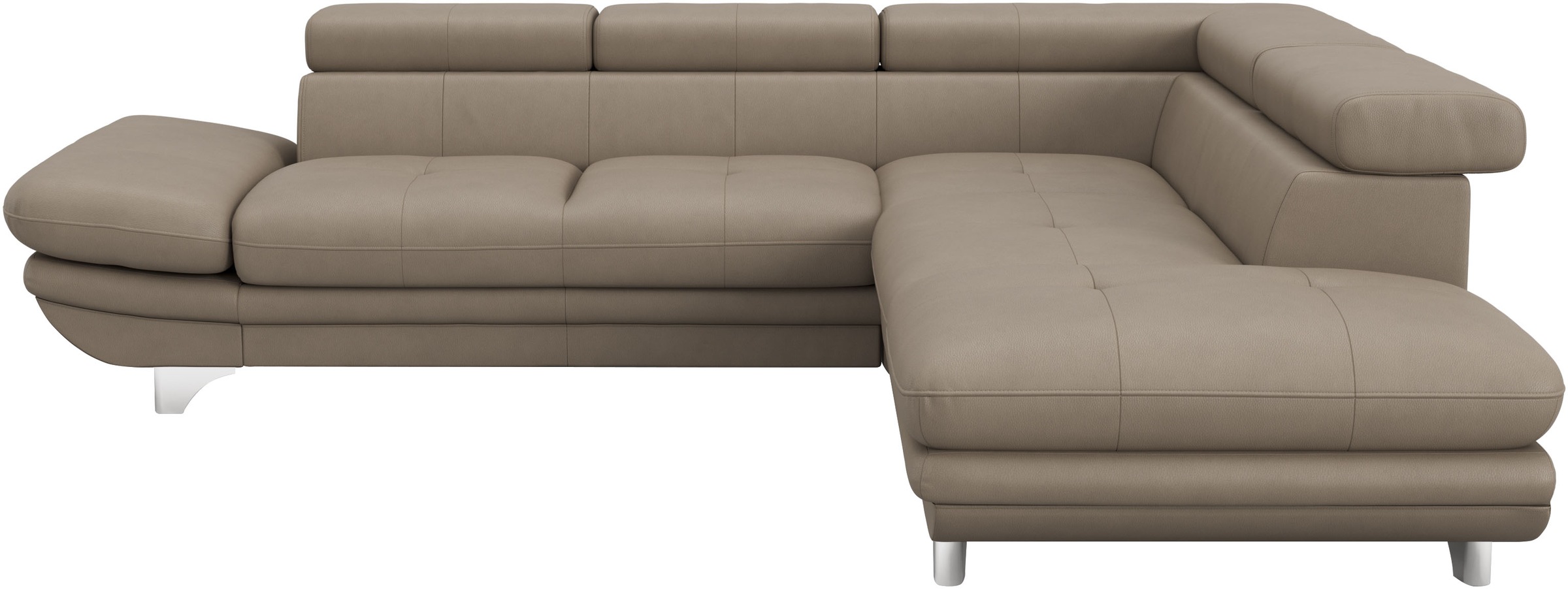 COTTA Ecksofa »Enterprise L-Form«, mit Arm- & Kopfteilverstellung, wahlweise mit Bettfunktion