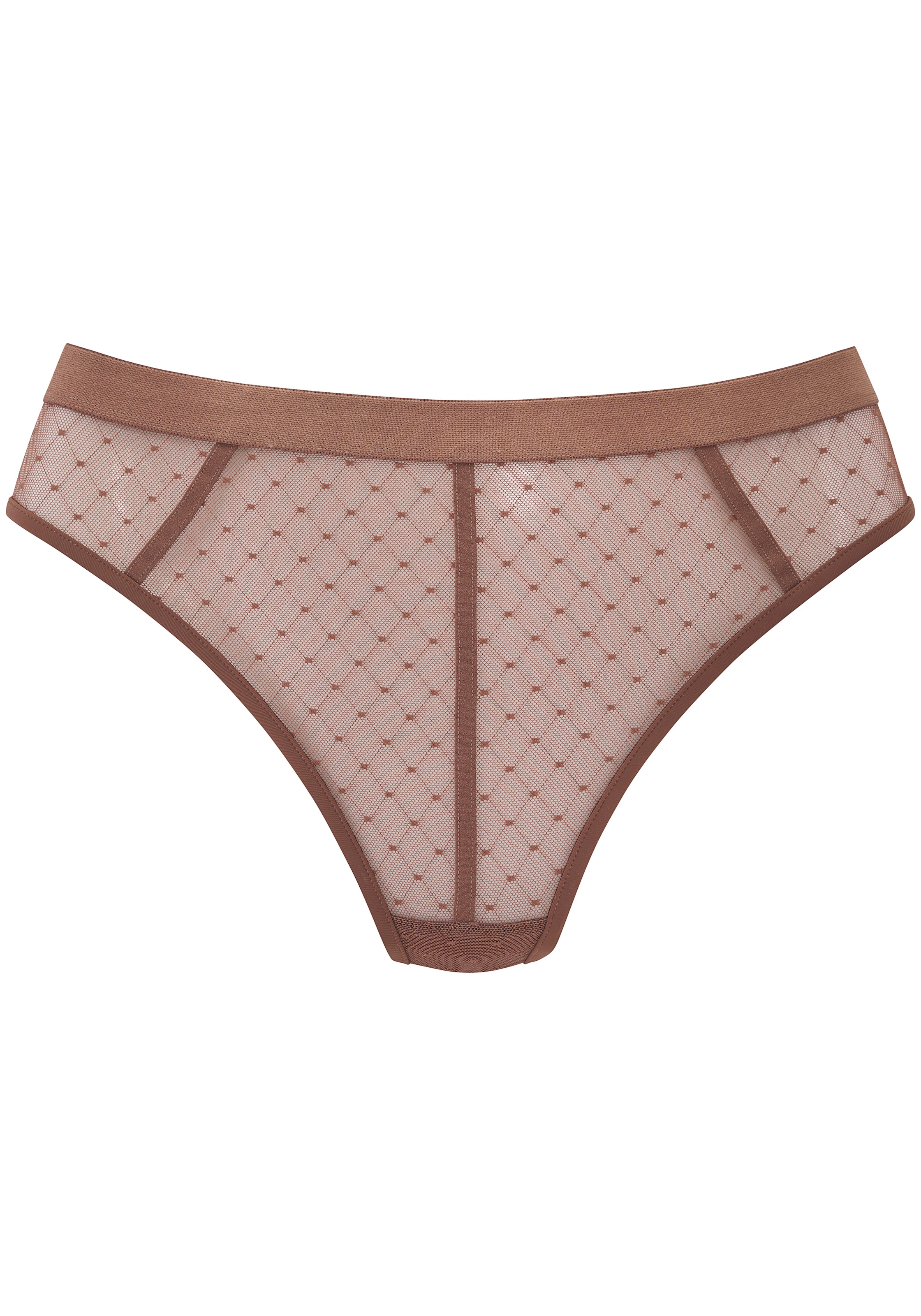 Vivance String »Ava« en mesh transparent à pois, lingerie transparente