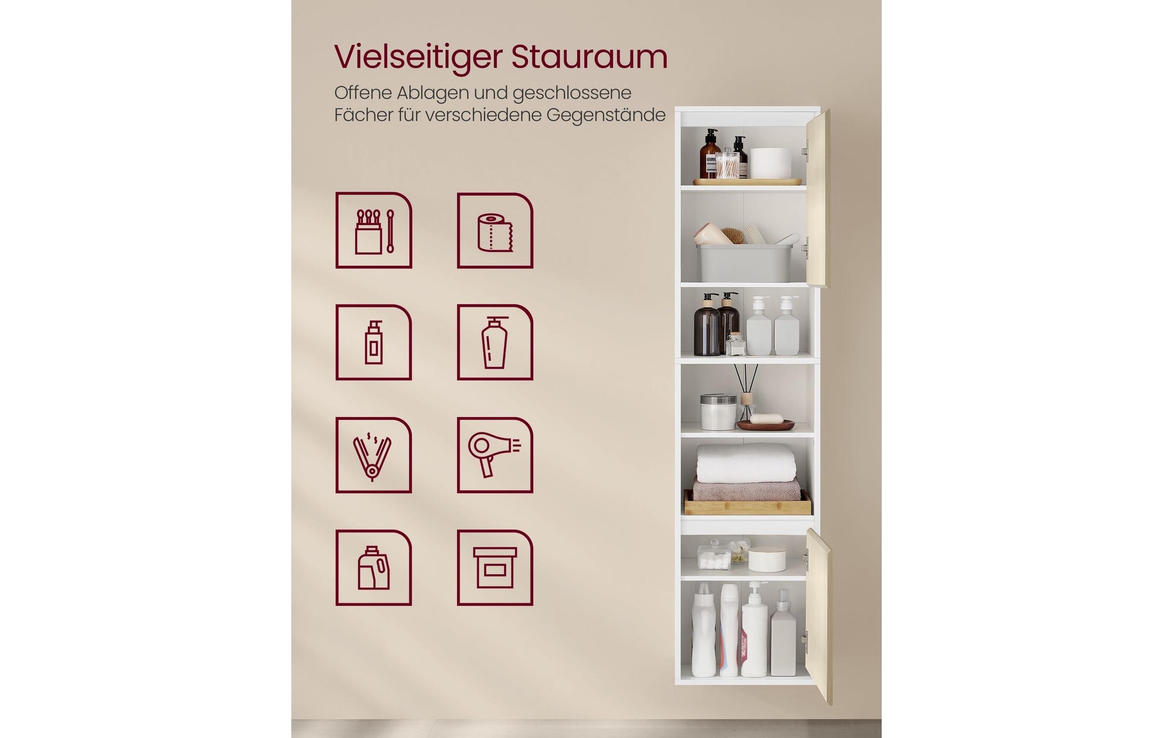 VASAGLE Kommode »Cabinet, 40 x 160 cm«