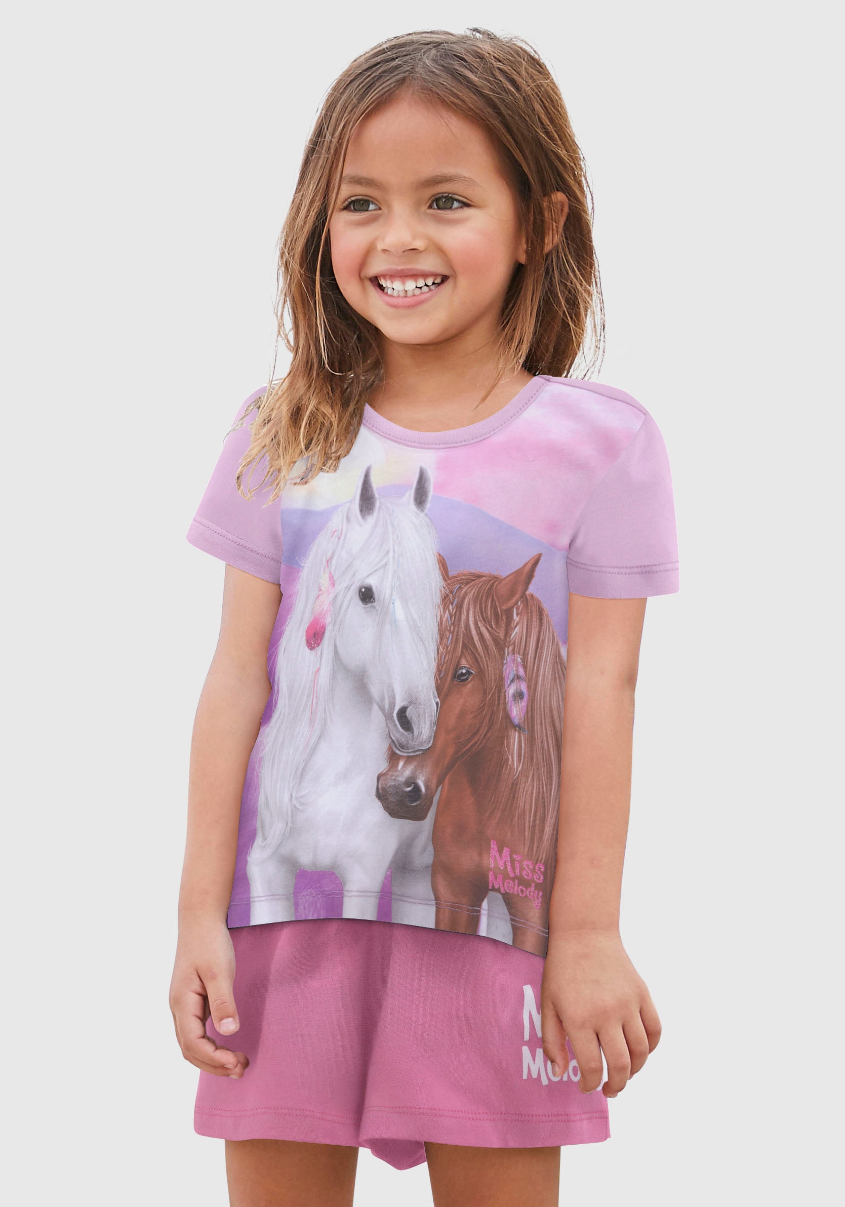 kaufen schönem versandkostenfrei Modische T-Shirt, Mindestbestellwert - Miss Melody mit Pferdemotiv ohne