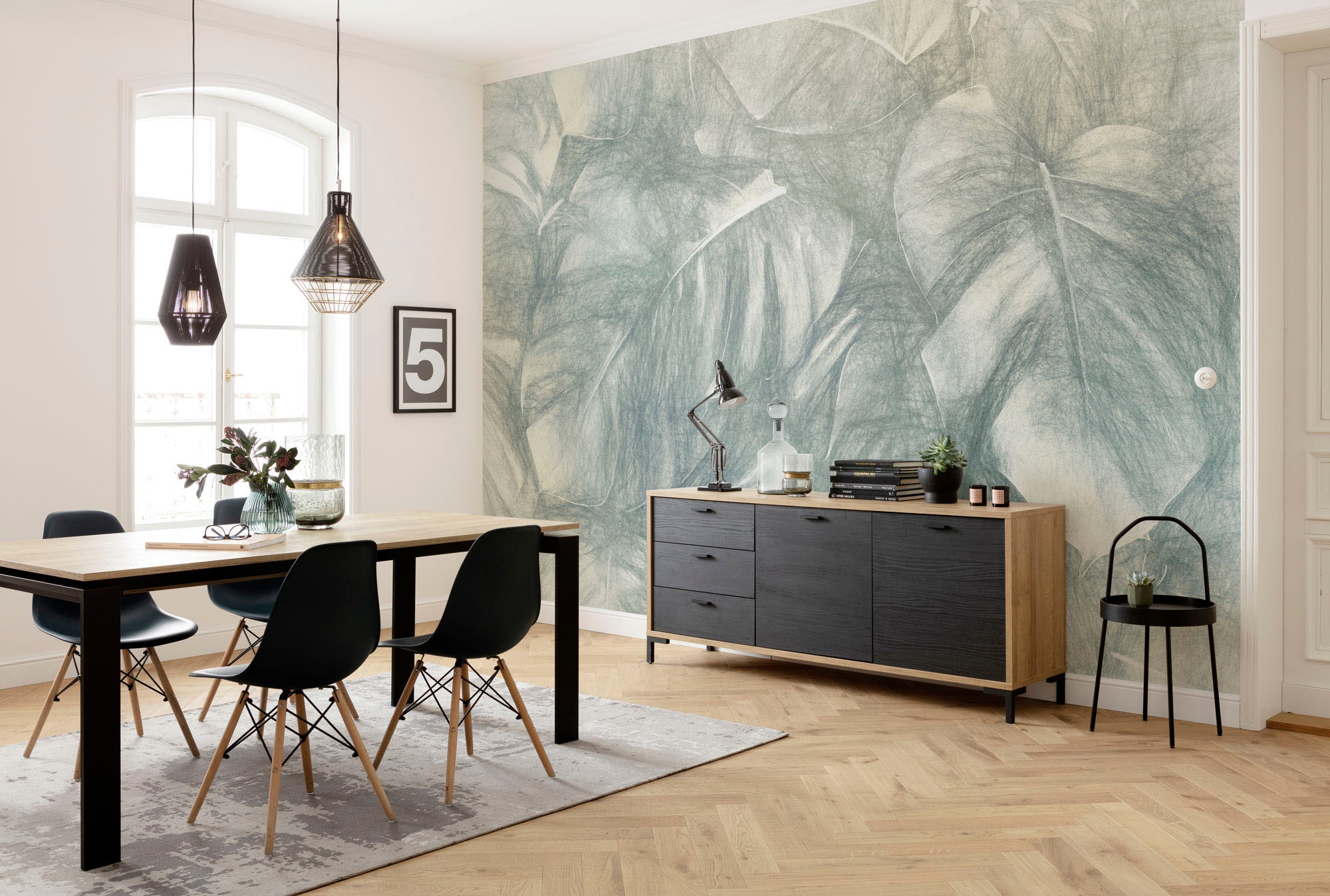 Komar Papier peint intissé »Digitaldruck Vlies -  Beyond Botanic - Grösse 400 x 250 cm« imprimé Wohnzimmer, Schlafzimmer