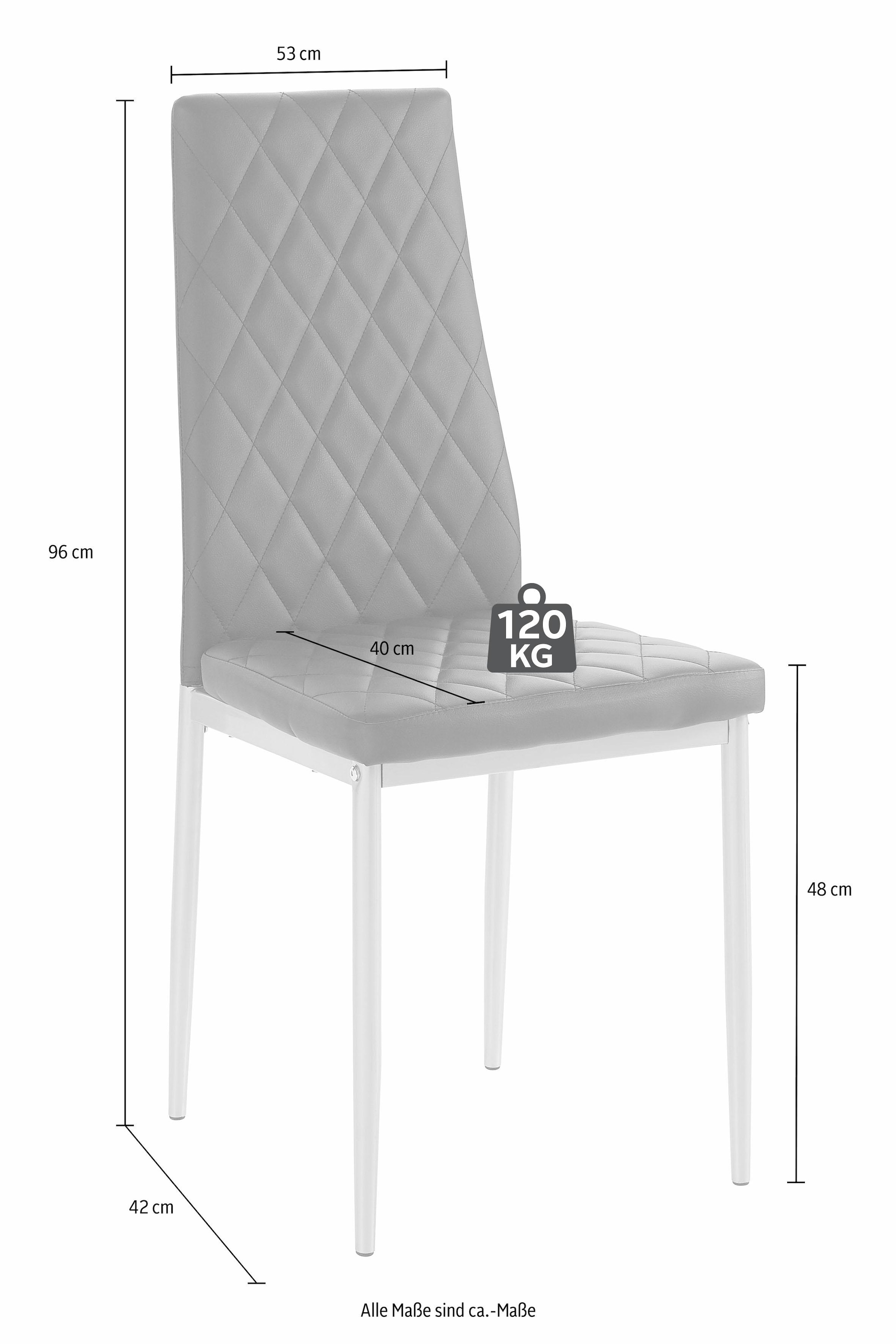 INOSIGN Essgruppe, (Set, 5 tlg.), mit Glastisch, Breite 80 cm