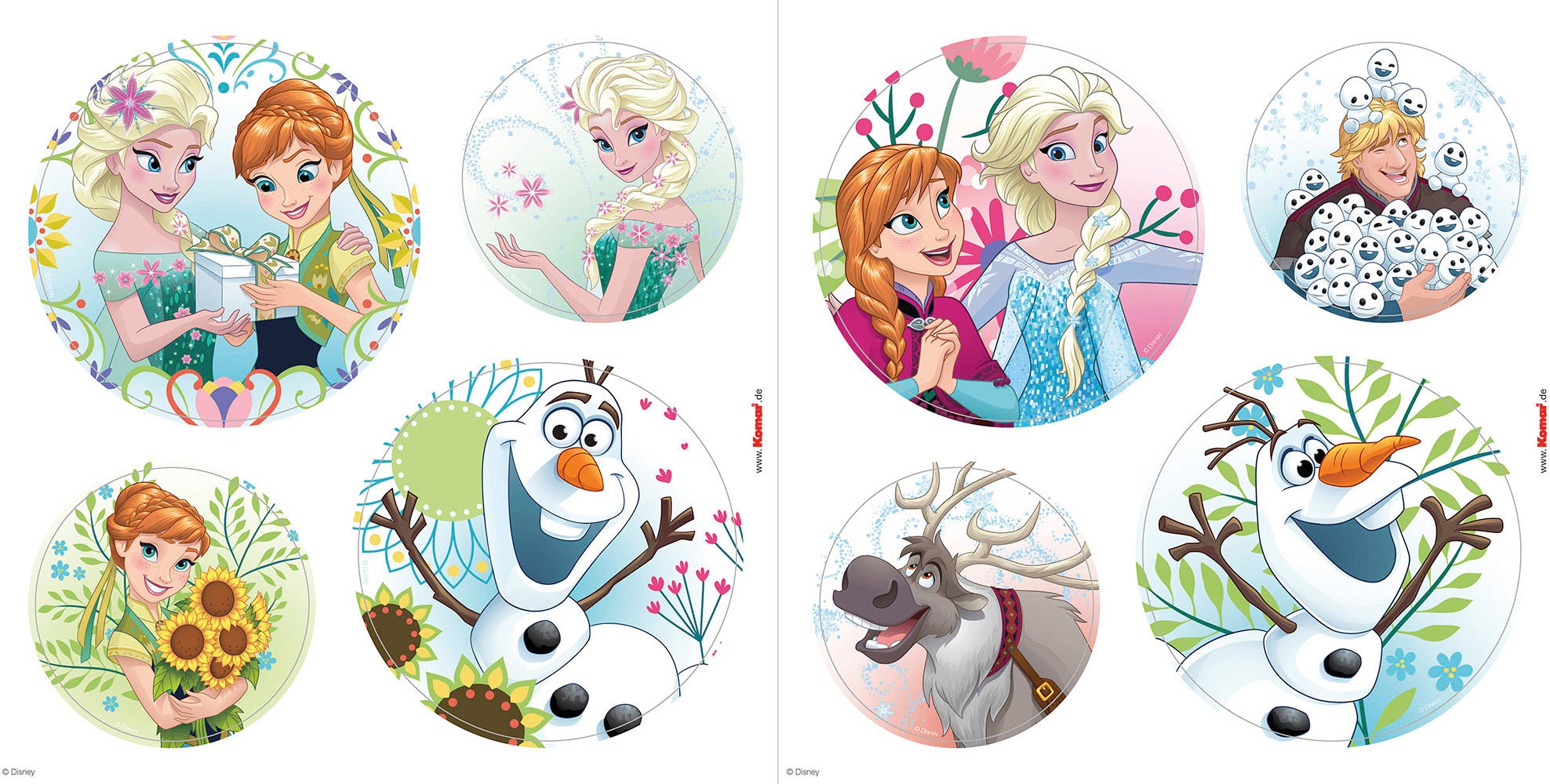 Komar Tableau de fenêtre »Frozen Springday Bubbles  - Grösse 30 x 30 cm, 2 Bogen« Fenstersticker, selbsthaftend