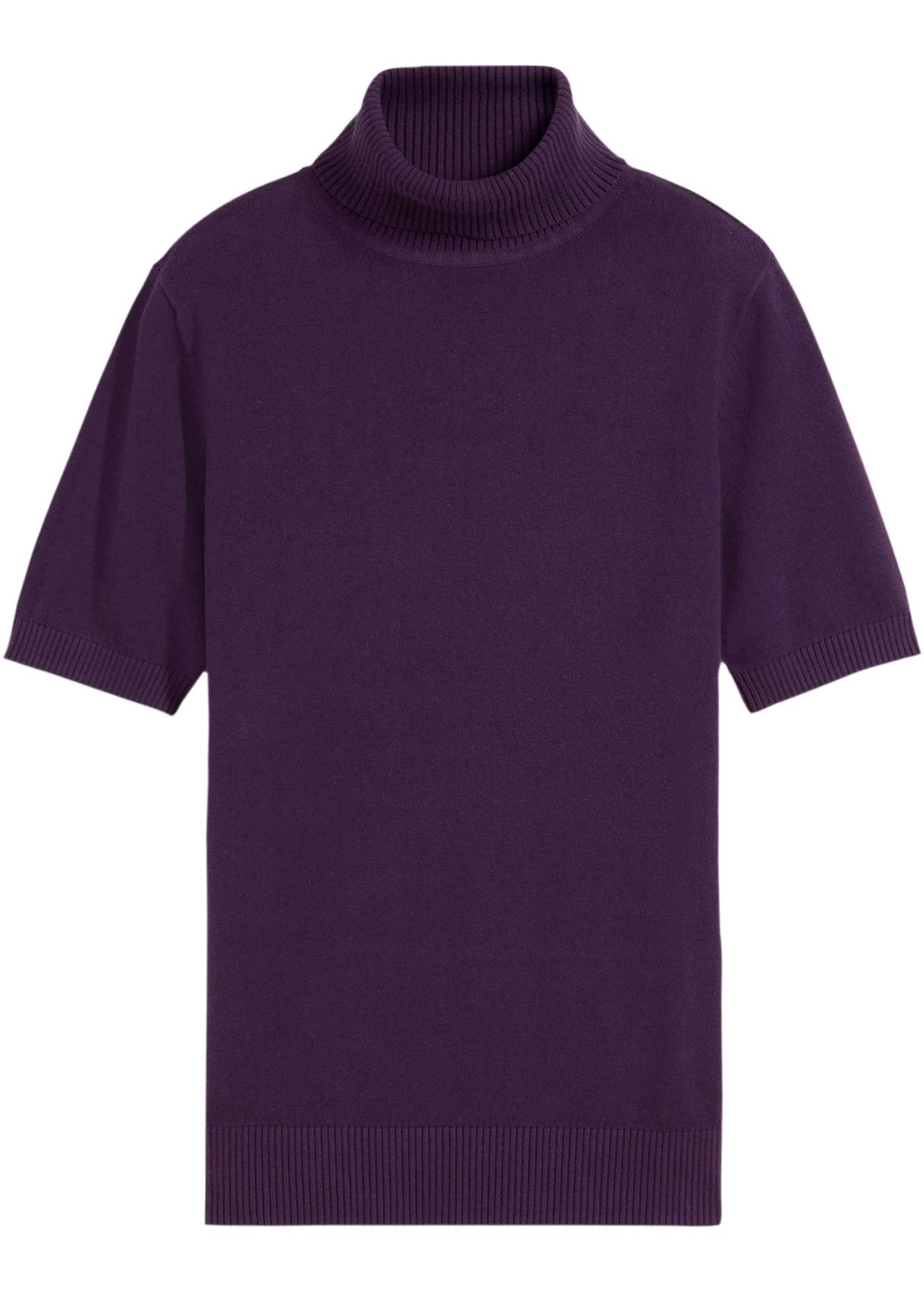 bonprix Rollkragenpullover »Rollkragenpullover, Kurzarm« aus Baumwolle und Polyamid, mit Rollkragen, Kurzarm-Design