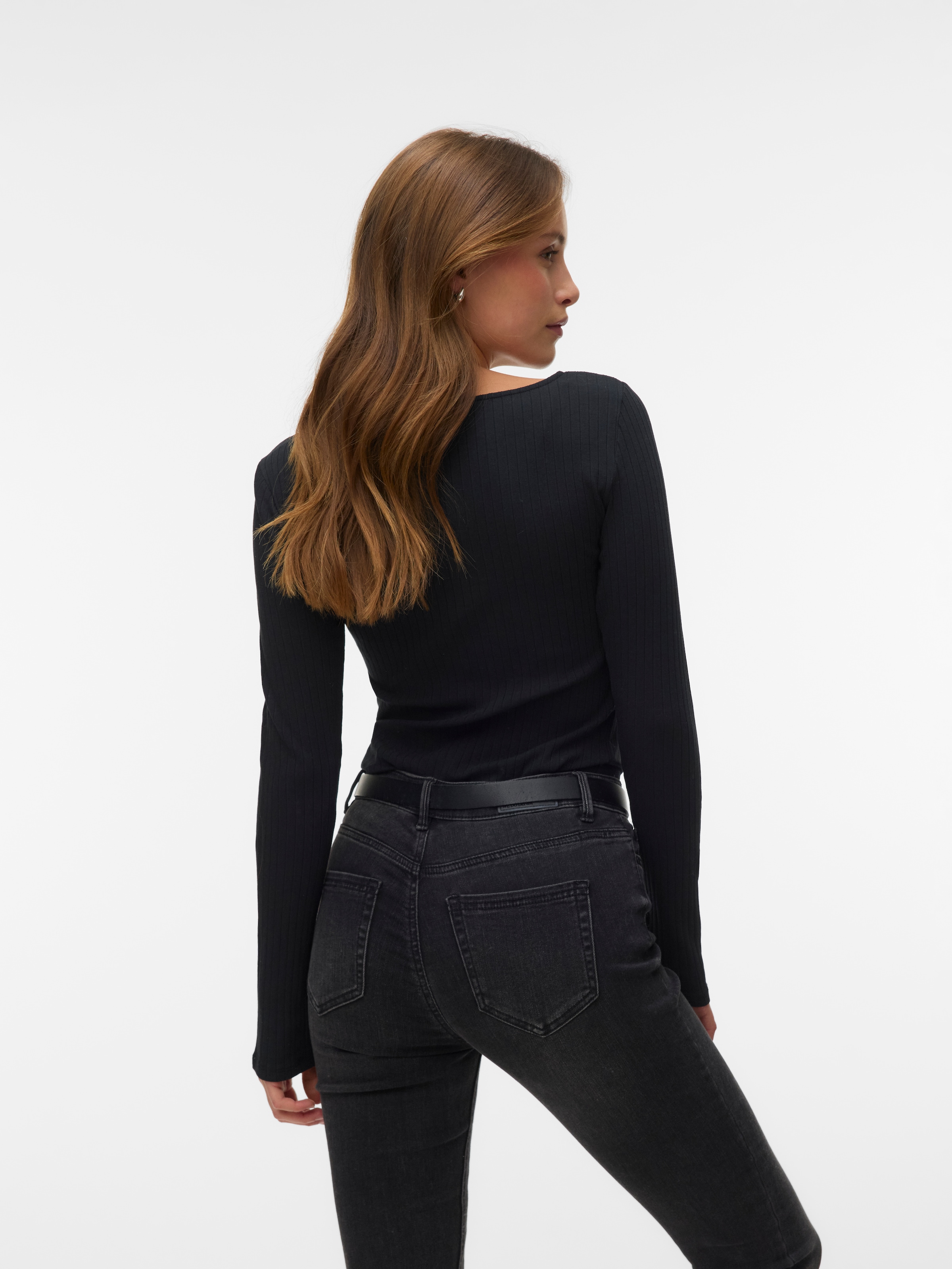 Vero Moda Langarmshirt »VMRUBY LS TOP JRS NOOS« Baumwollmischung