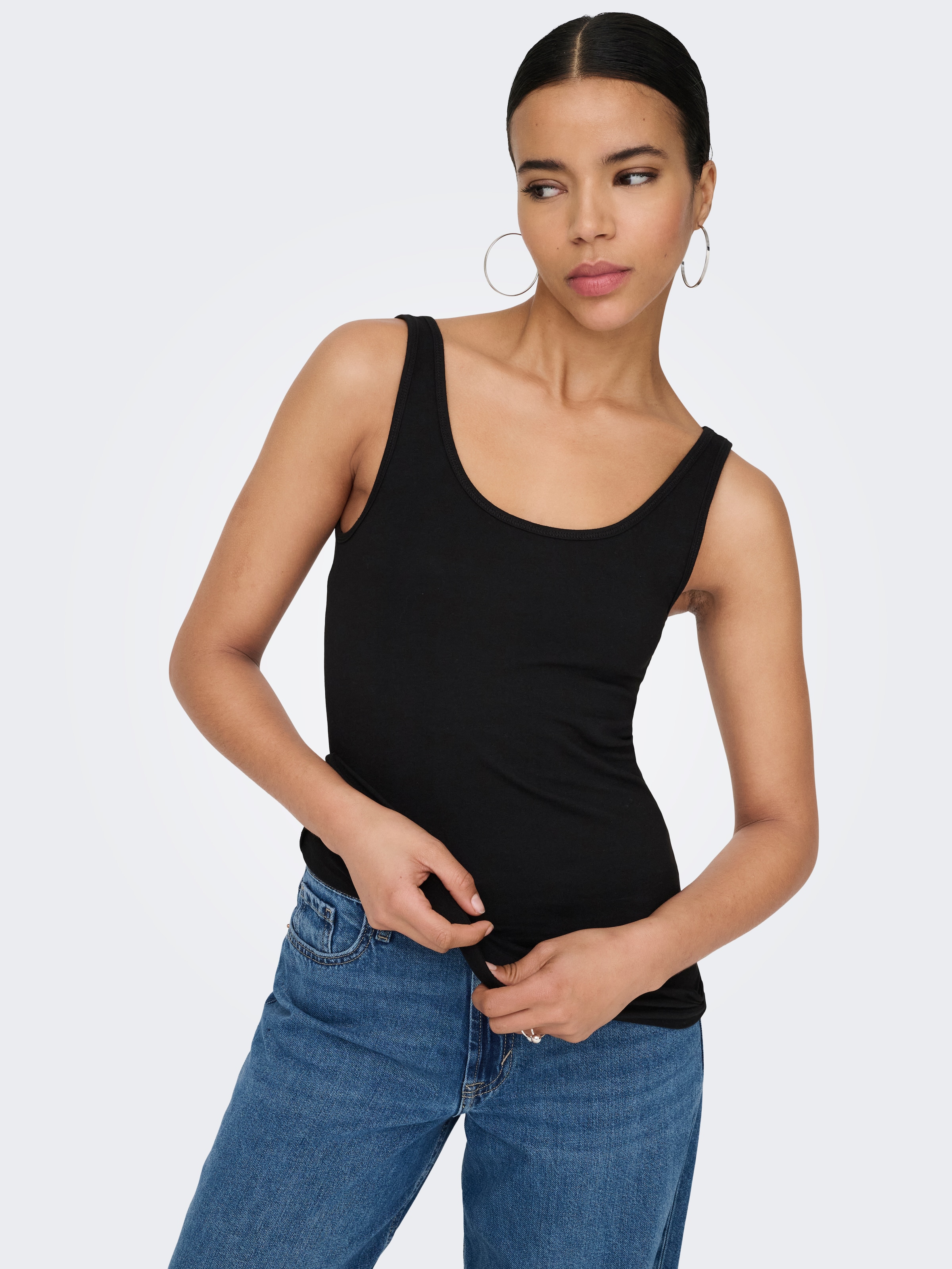 Image of ONLY Tanktop "ONLLIVE LOVE S/L TANK TOP NOOS" Baumwollmischung
