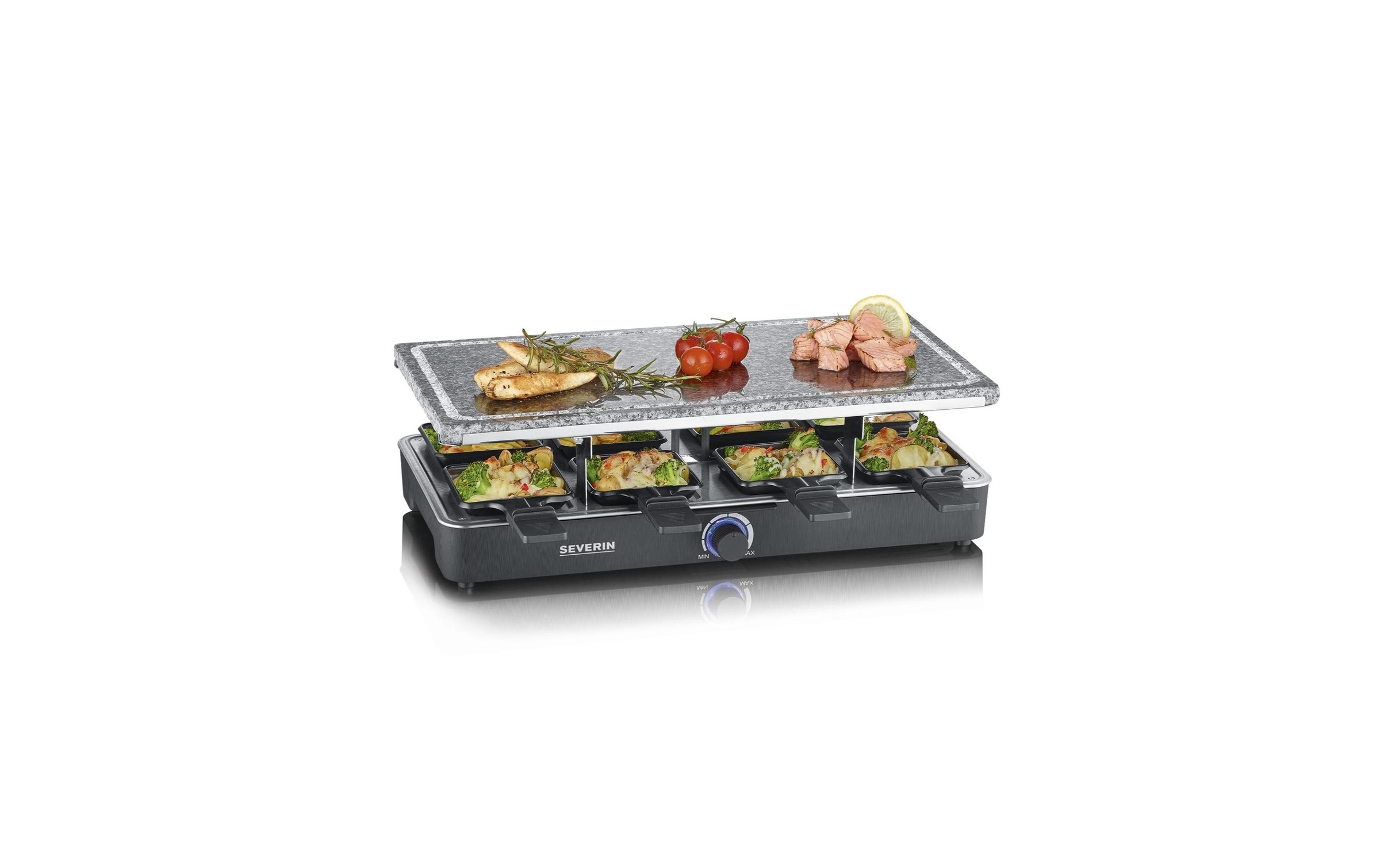 Severin Raclette »RG2378 8 Perso«, 8 St. Raclettepfännchen, 1300 W