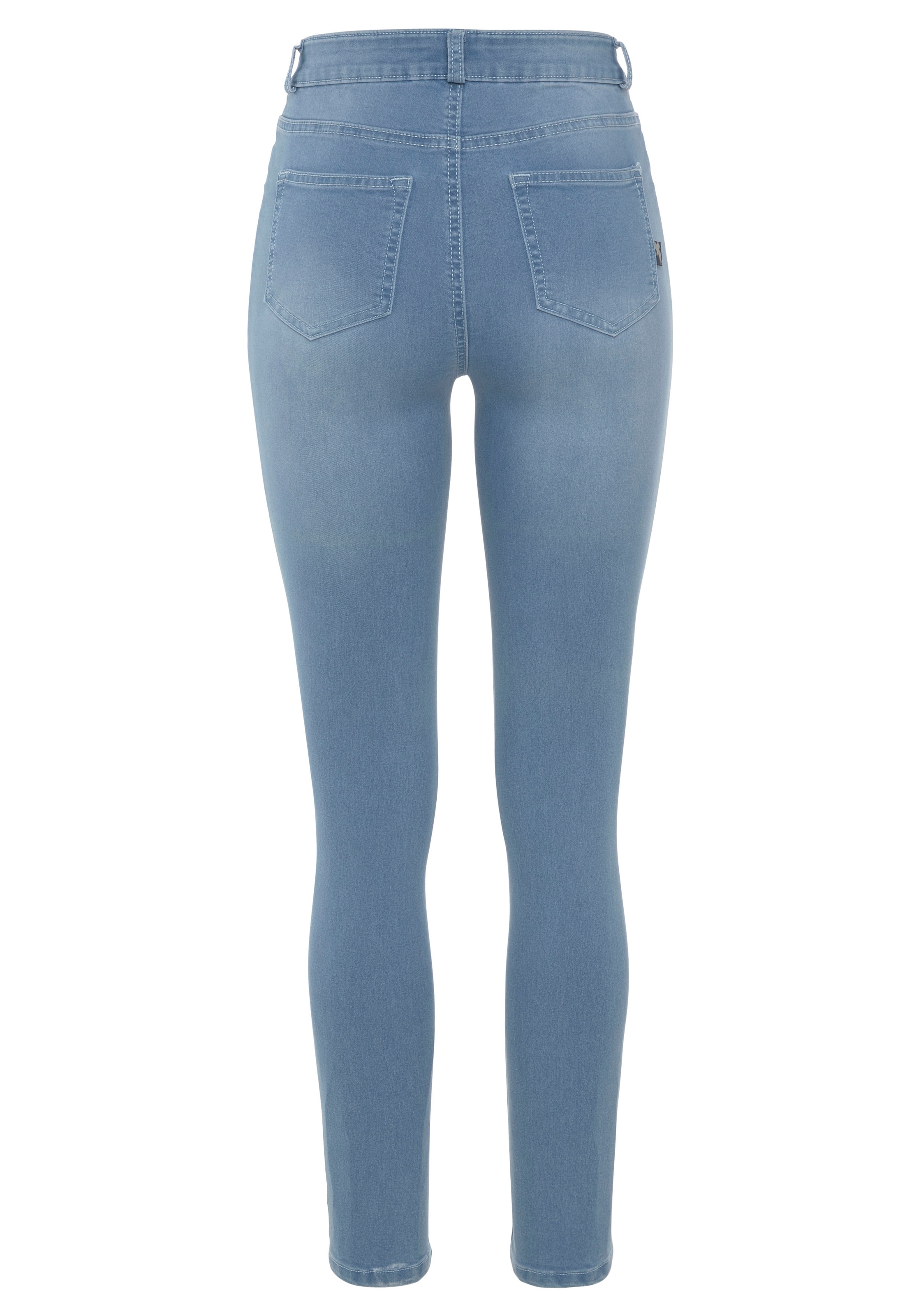 Arizona Skinny-fit-Jeans »Ultra Stretch«, extra-eng geschnittene Beinform, modische Used-Waschung