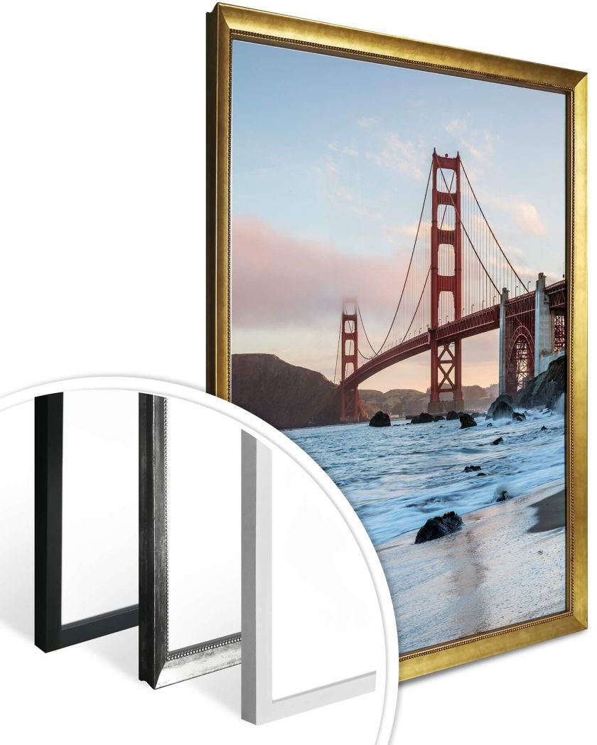 Wall-Art Poster »Golden Gate Bridge«, (1 Bild, Wandposter bequem kaufen Wandbild, St.), Poster, Brücken