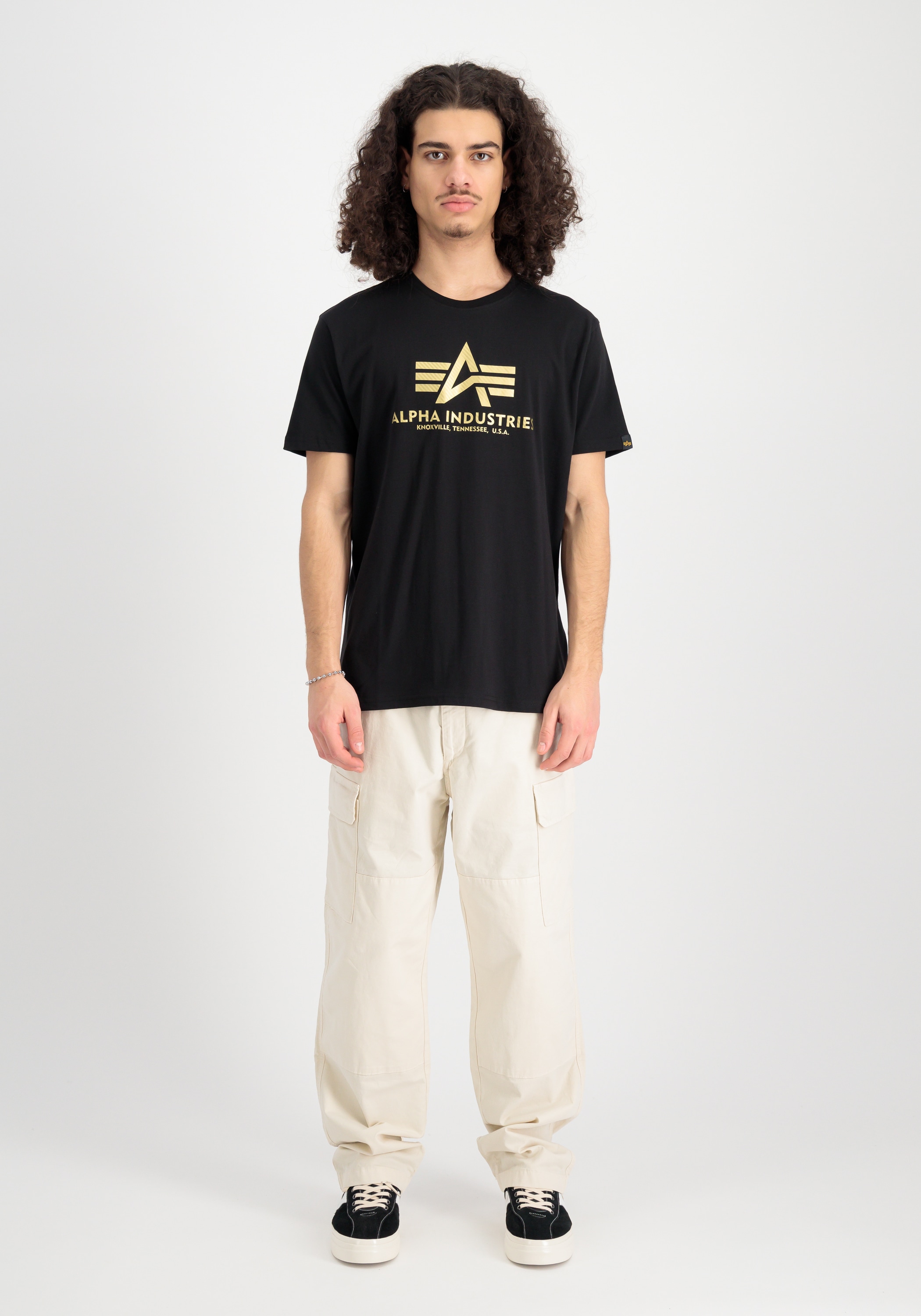 Alpha Industries T-Shirt »ALPHA INDUSTRIES Men - T-Shirts Basic T Carbon«