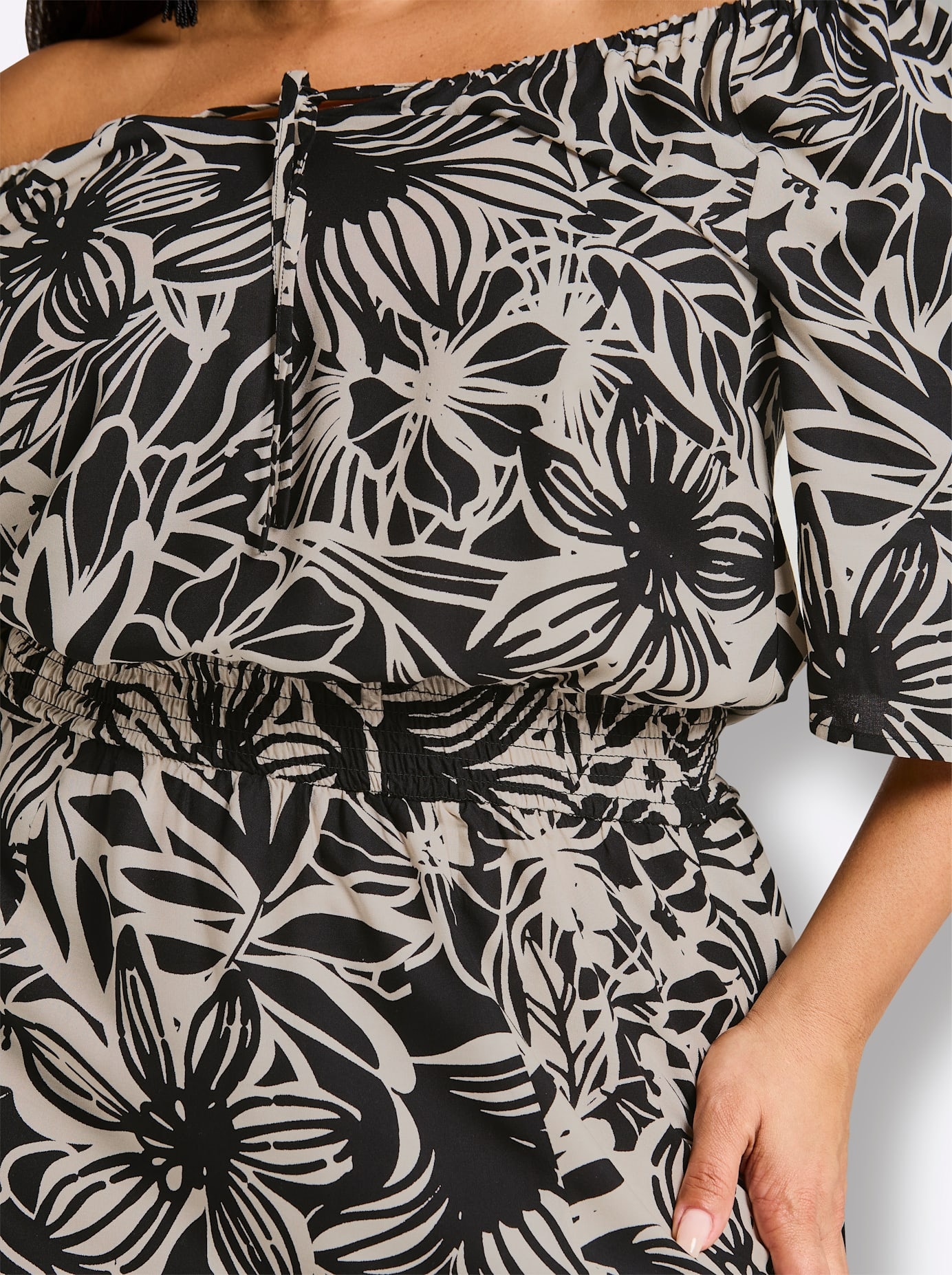 Sheego Maxi robe »Maxikleid« Sans poches