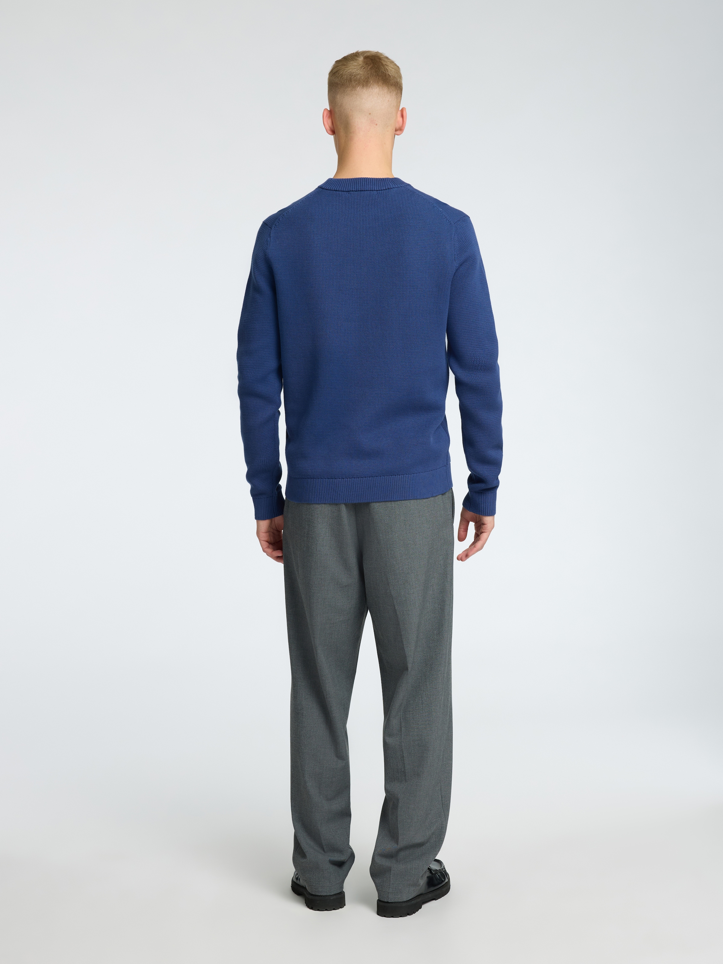 SELECTED HOMME Rundhalspullover »SLHDANE LS KNIT STRUCTURE CREW NECK NOOS«