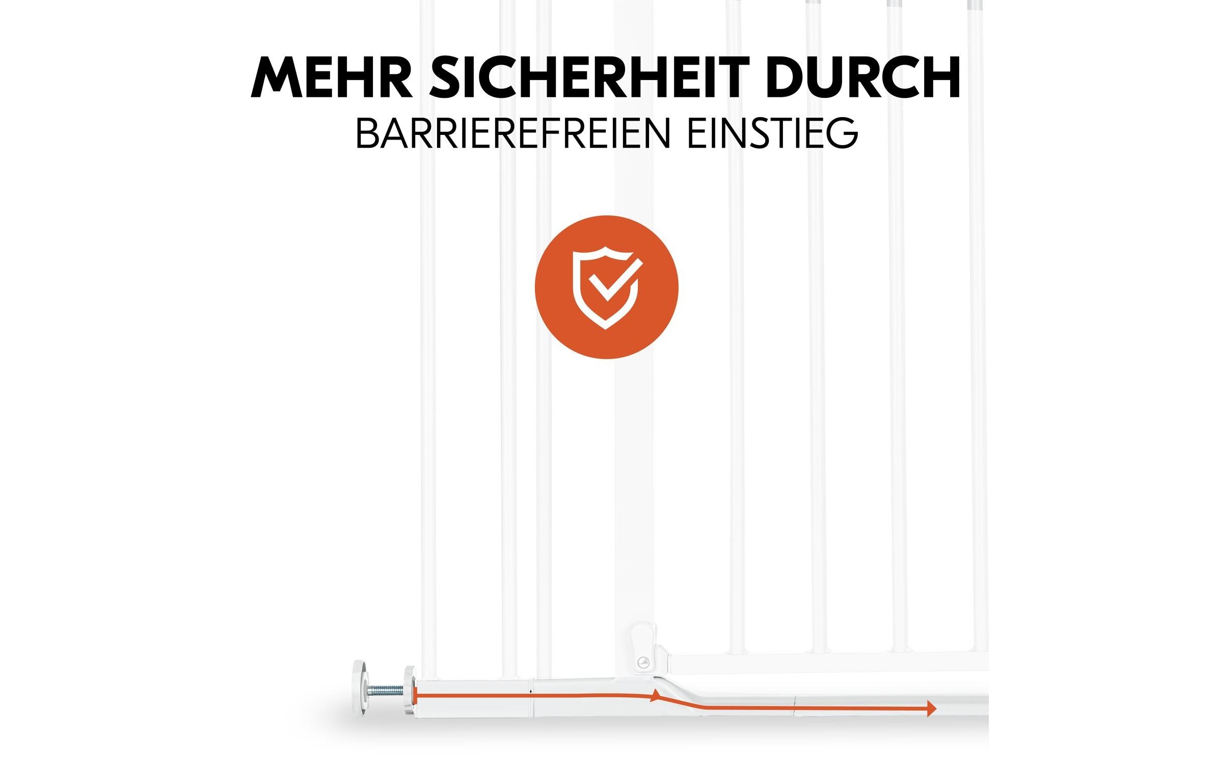 Hauck Türschutzgitter »Clear Step Autoclose 2 9 cm Weiss«