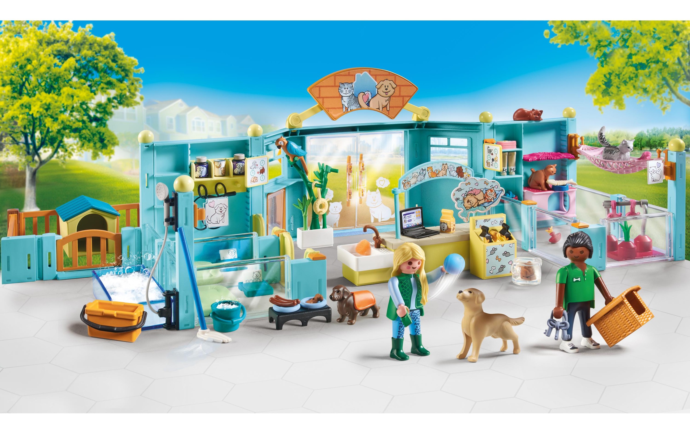 Playmobil® Spielbausteine »My Life Tierhotel 71742«, (191 St.)