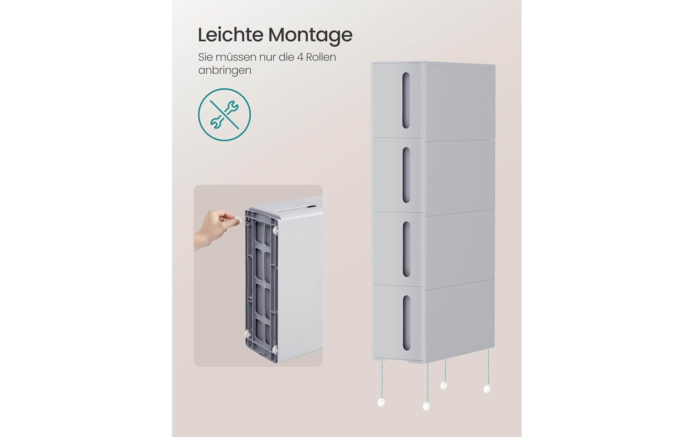 SONGMICS Küchenwagen »mit Rädern 45.2 x 84 x 17,3 cm,«