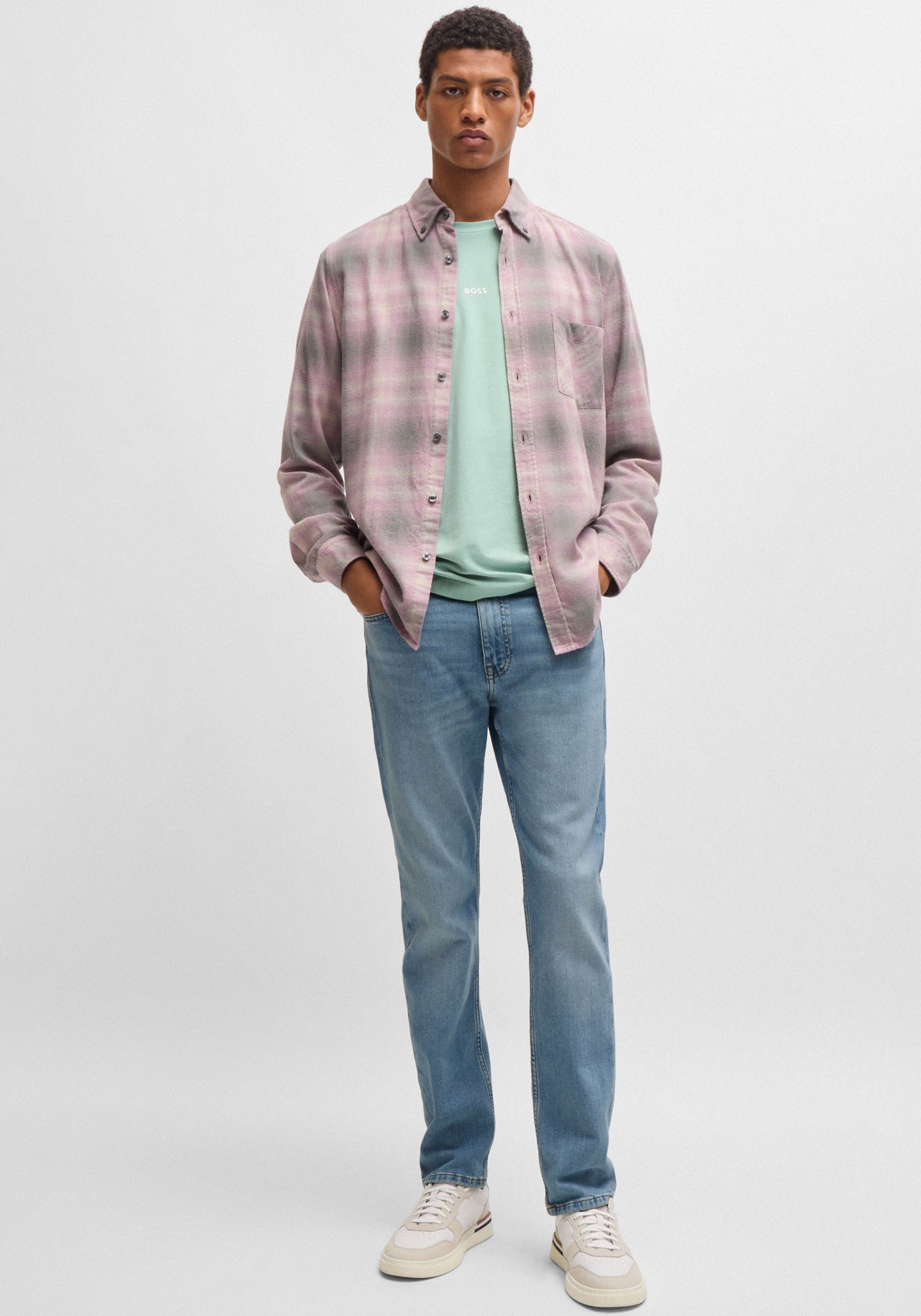 BOSS ORANGE Slim-fit-Jeans »Delaware«, mit normaler Bundhöhe